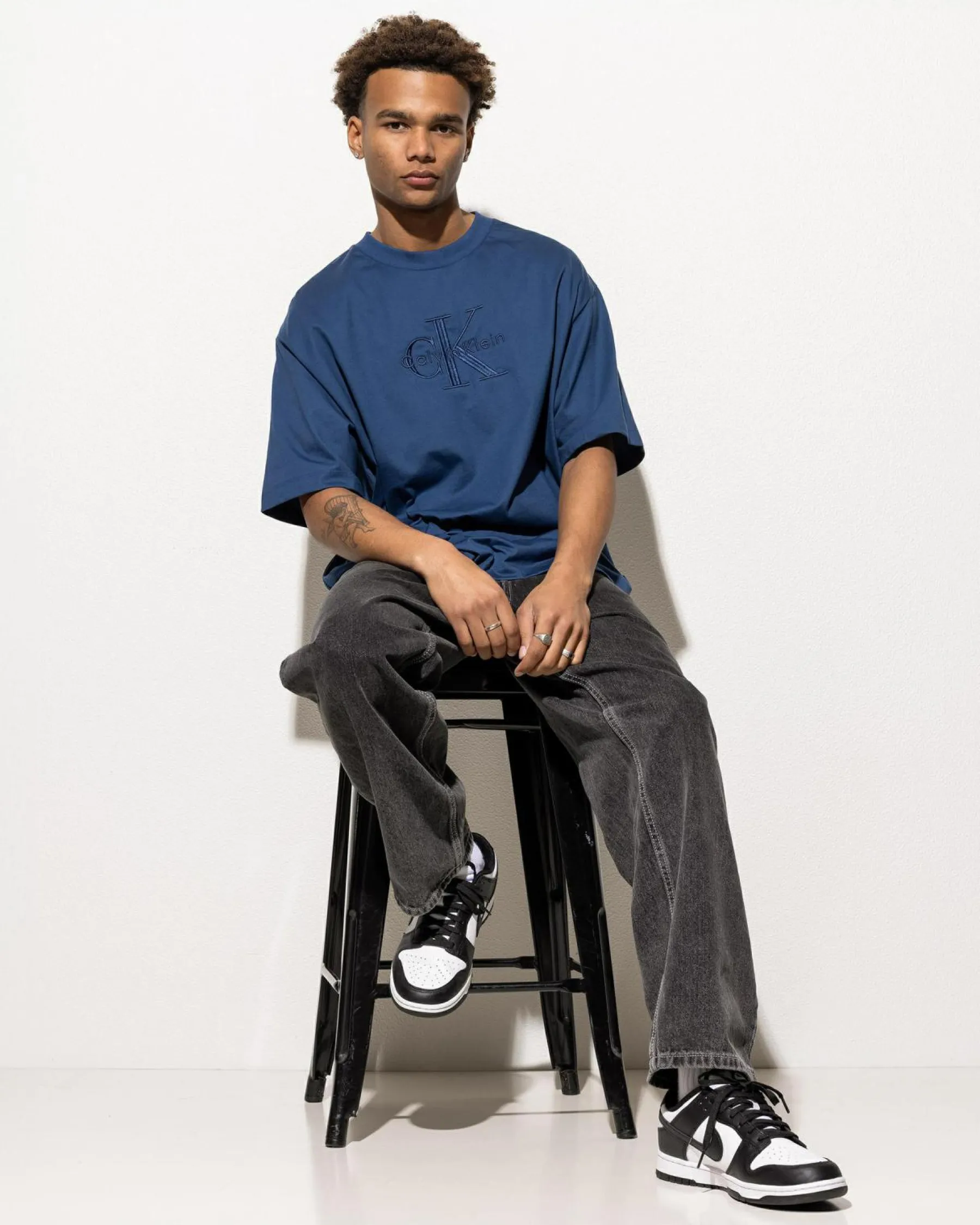 Hot Hero Monologo Embroidered T-Shirt Tops & T-Shirts