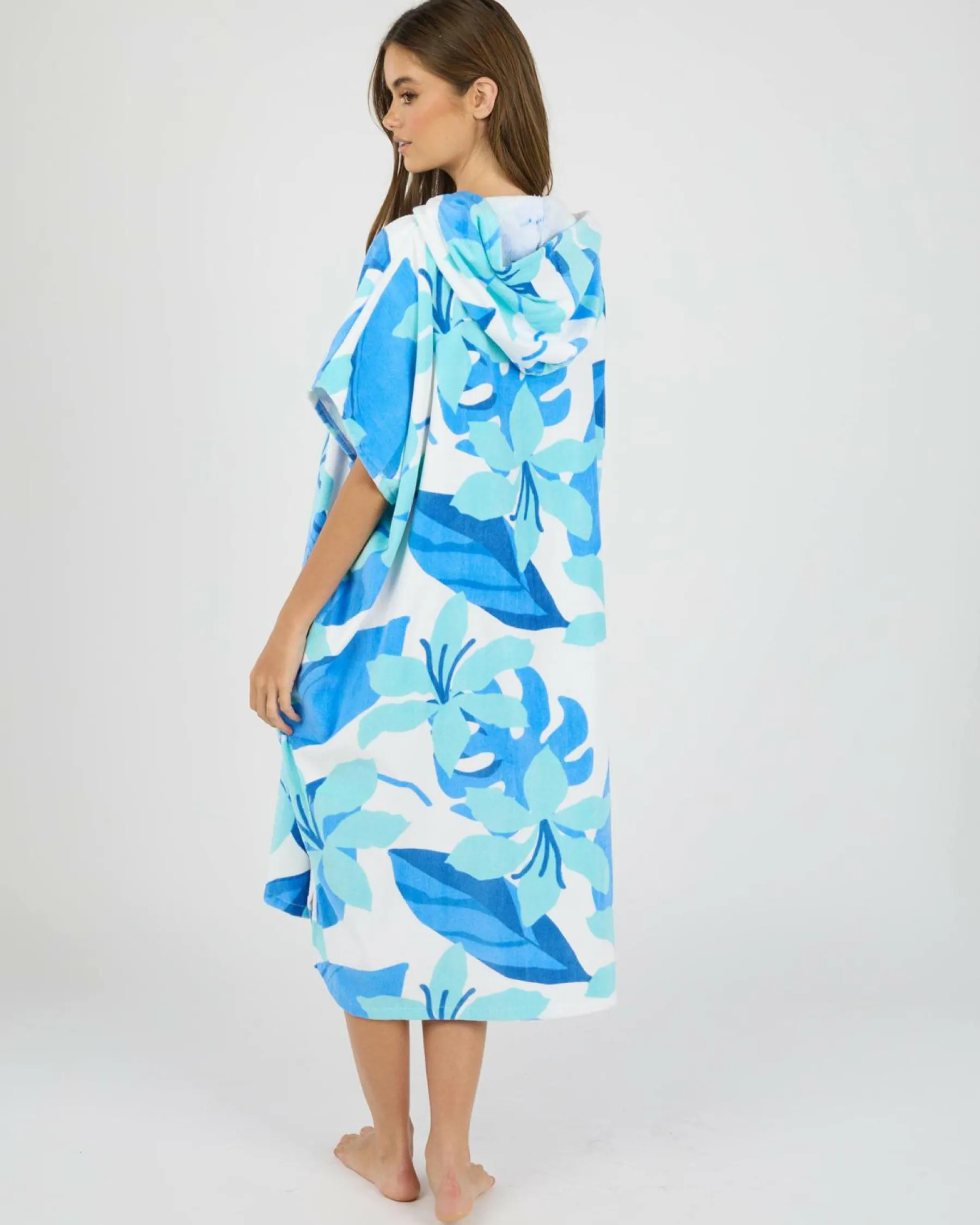 Clearance Hibis Hooded Towel Women Beach Accessories & Towels