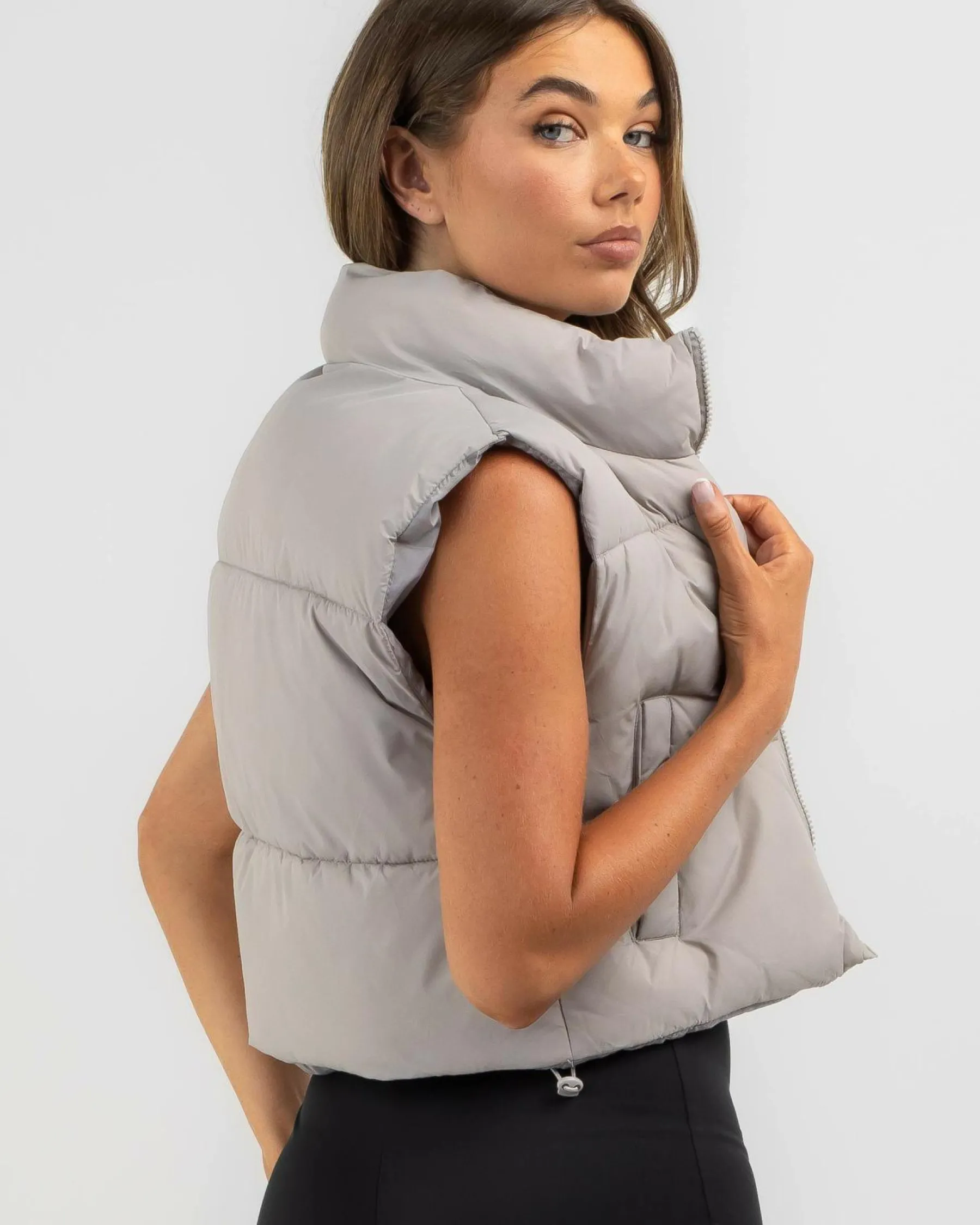 Clearance Icy Puffer Vest Women Jackets & Coats