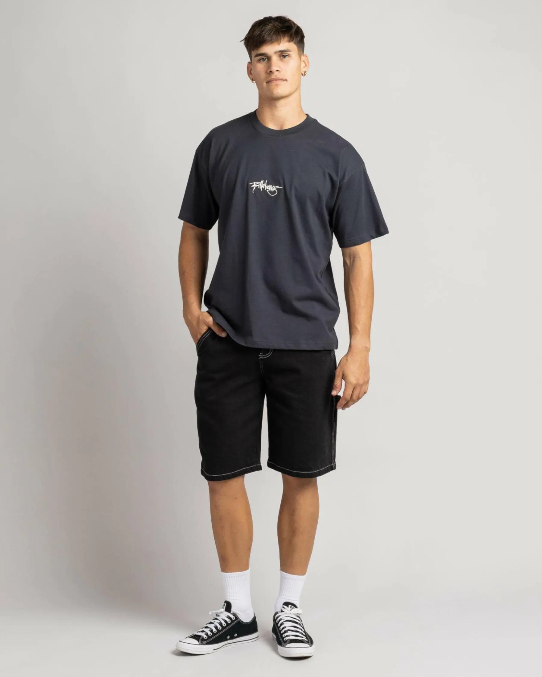 Tops & T-Shirts*Billabong Identity T-Shirt Washed Black