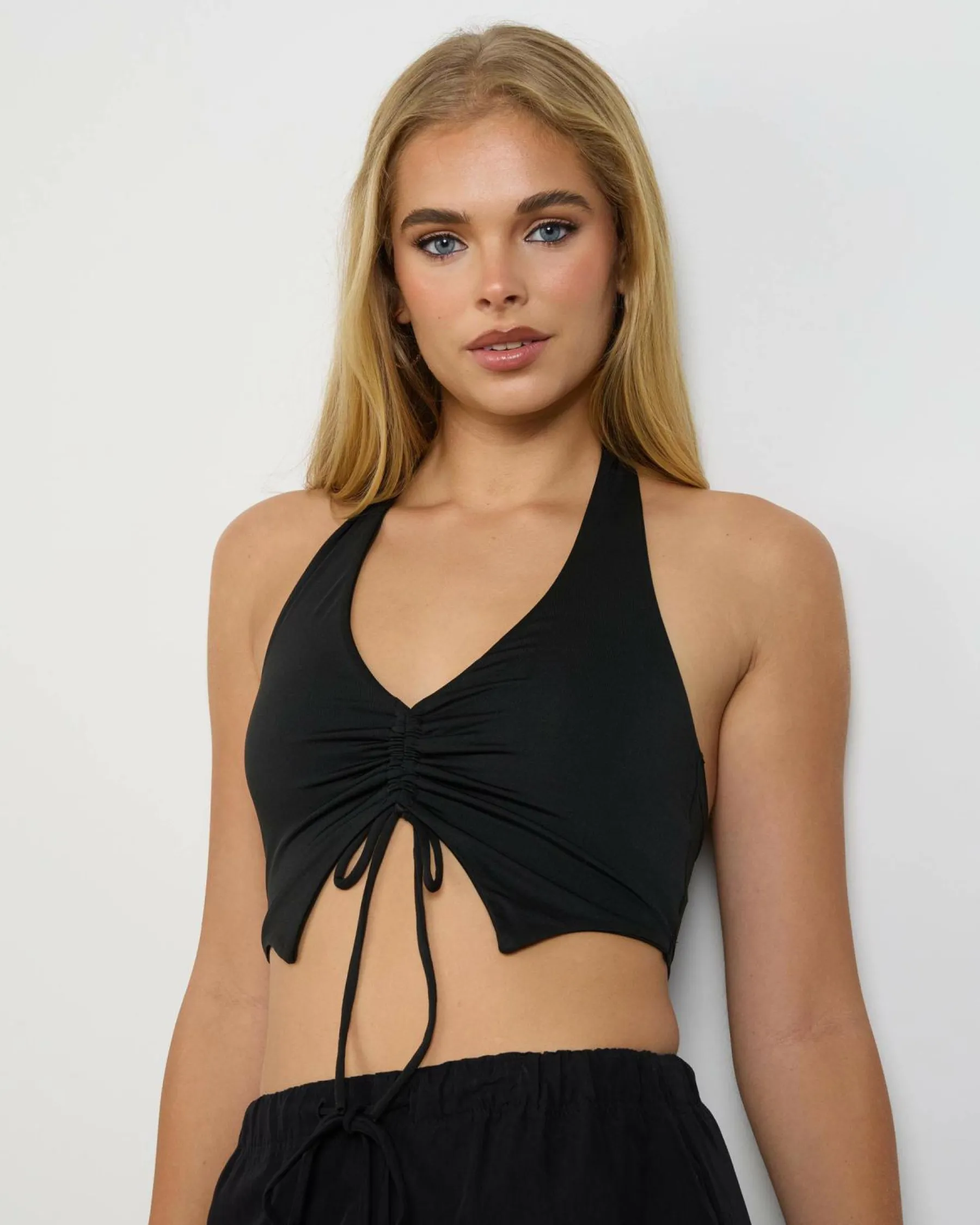 Tops*Ava And Ever Ilah Halter Top Black