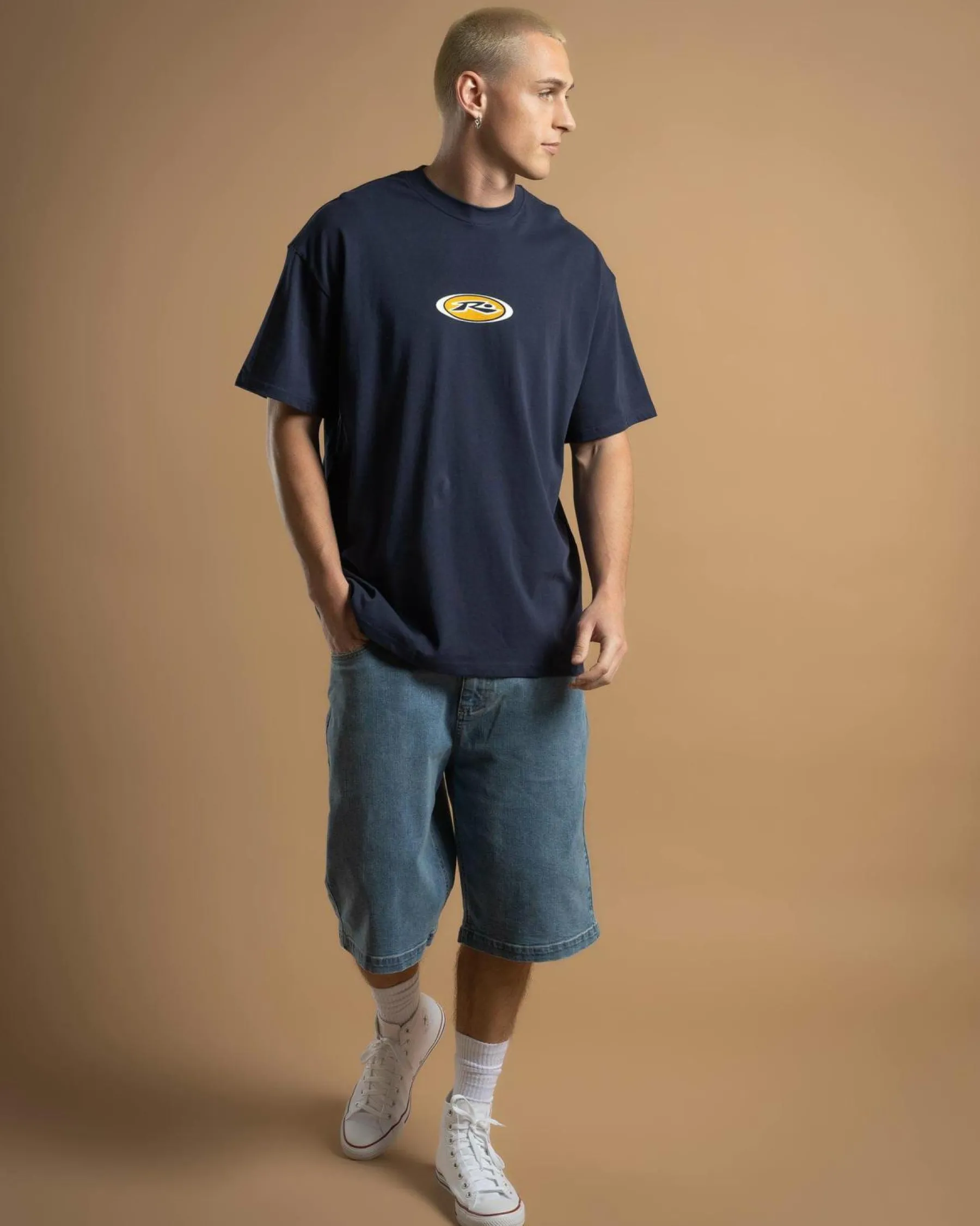 Tops & T-Shirts*Rusty Irie Eye T-Shirt Navy Blue