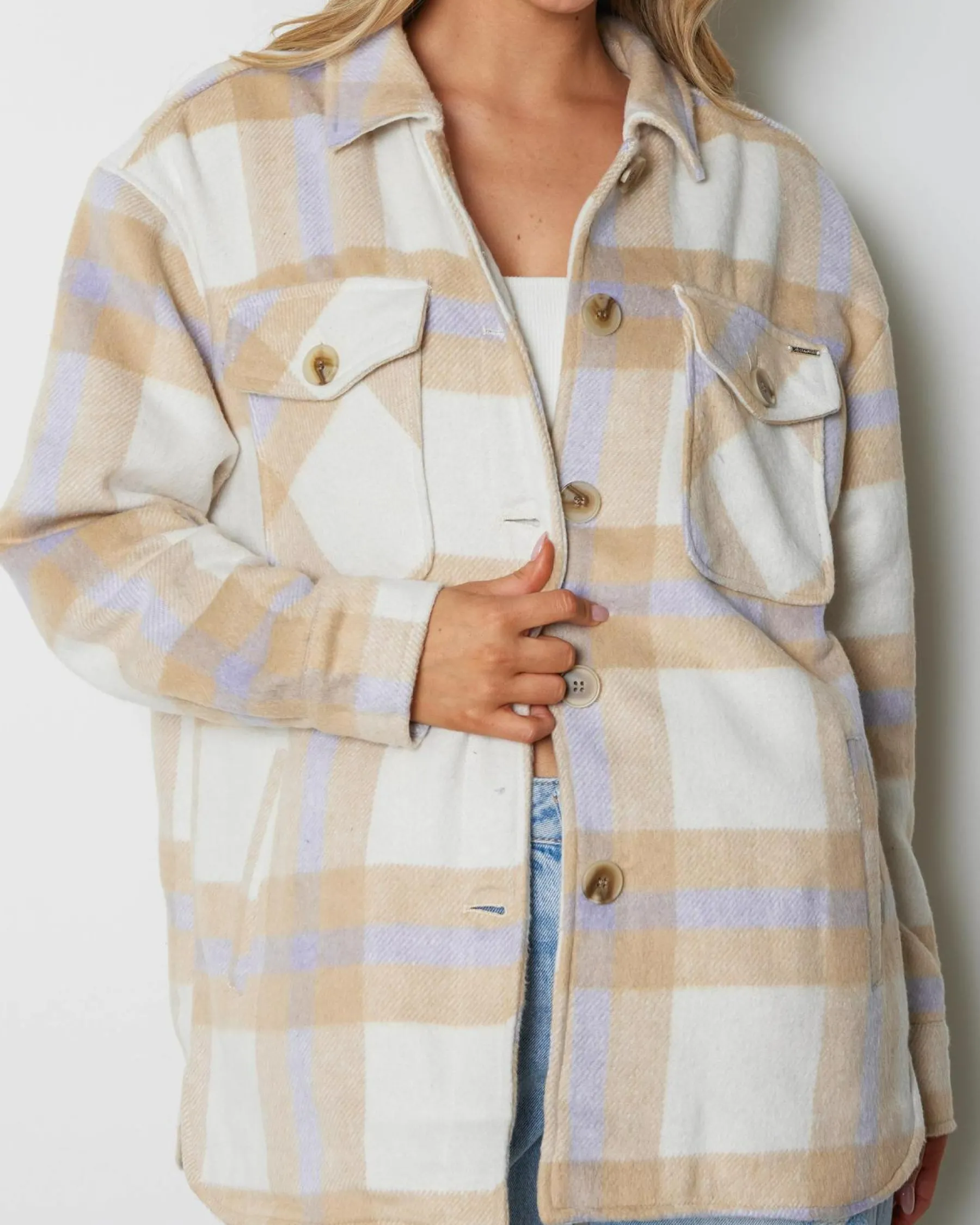 Jackets & Coats*Ava And Ever Jasper Shacket Cashew
