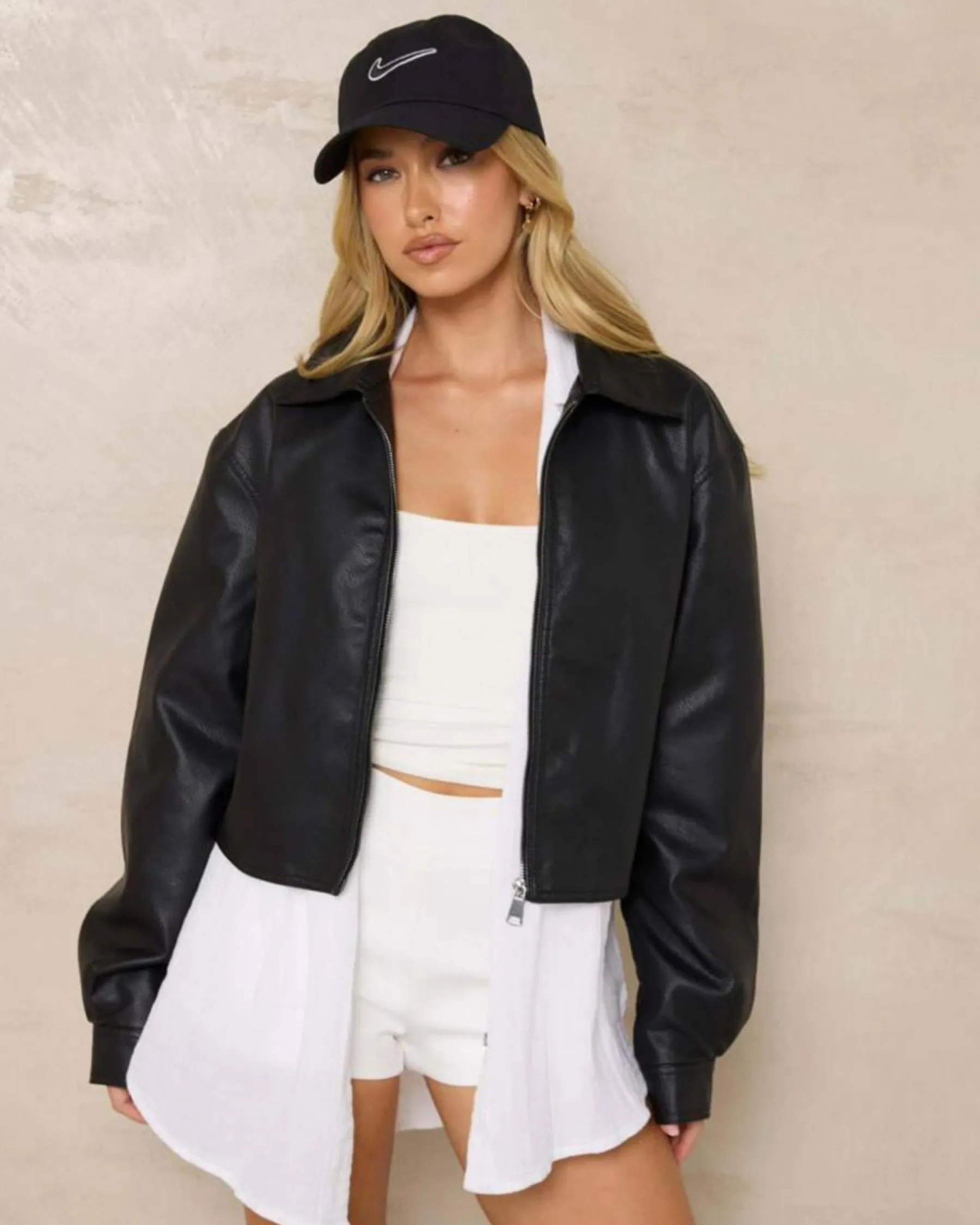 Jackets & Coats*Ava And Ever Jett Faux Leather Jacket Matte Black
