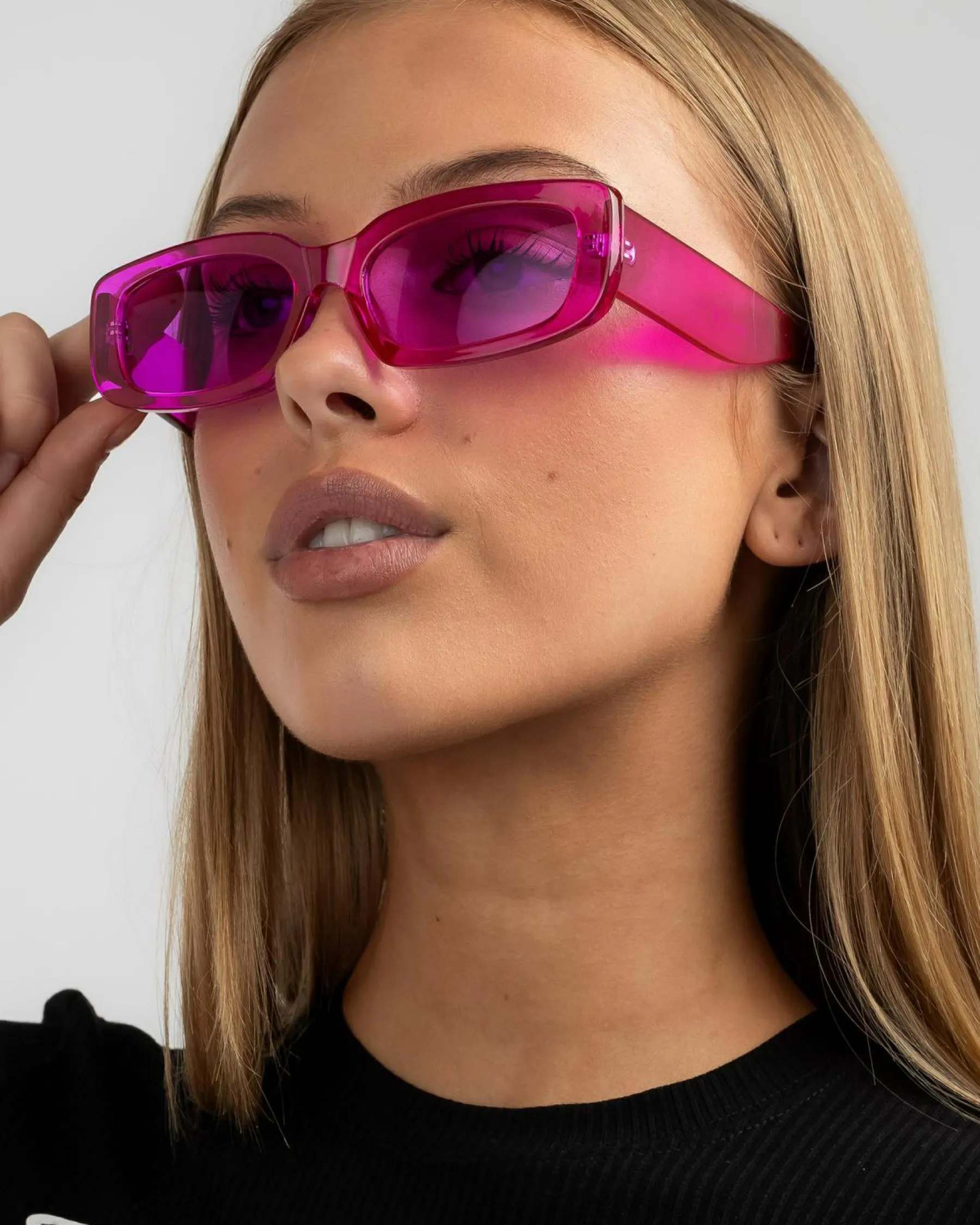 Sunglasses*Indie Eyewear Jewel Sunglasses Trans Purple/purple