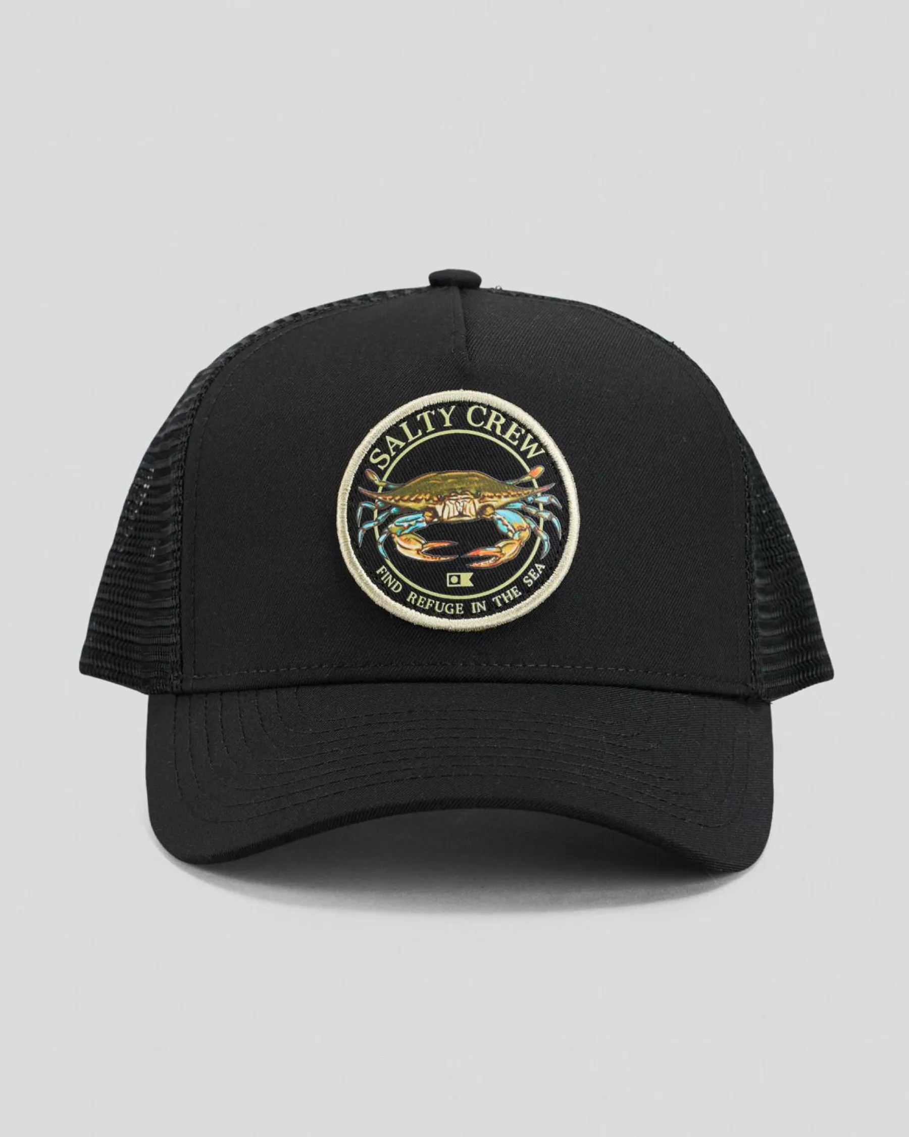 Headwear*Salty Crew Jimmy 5 Panel Trucker Cap Black