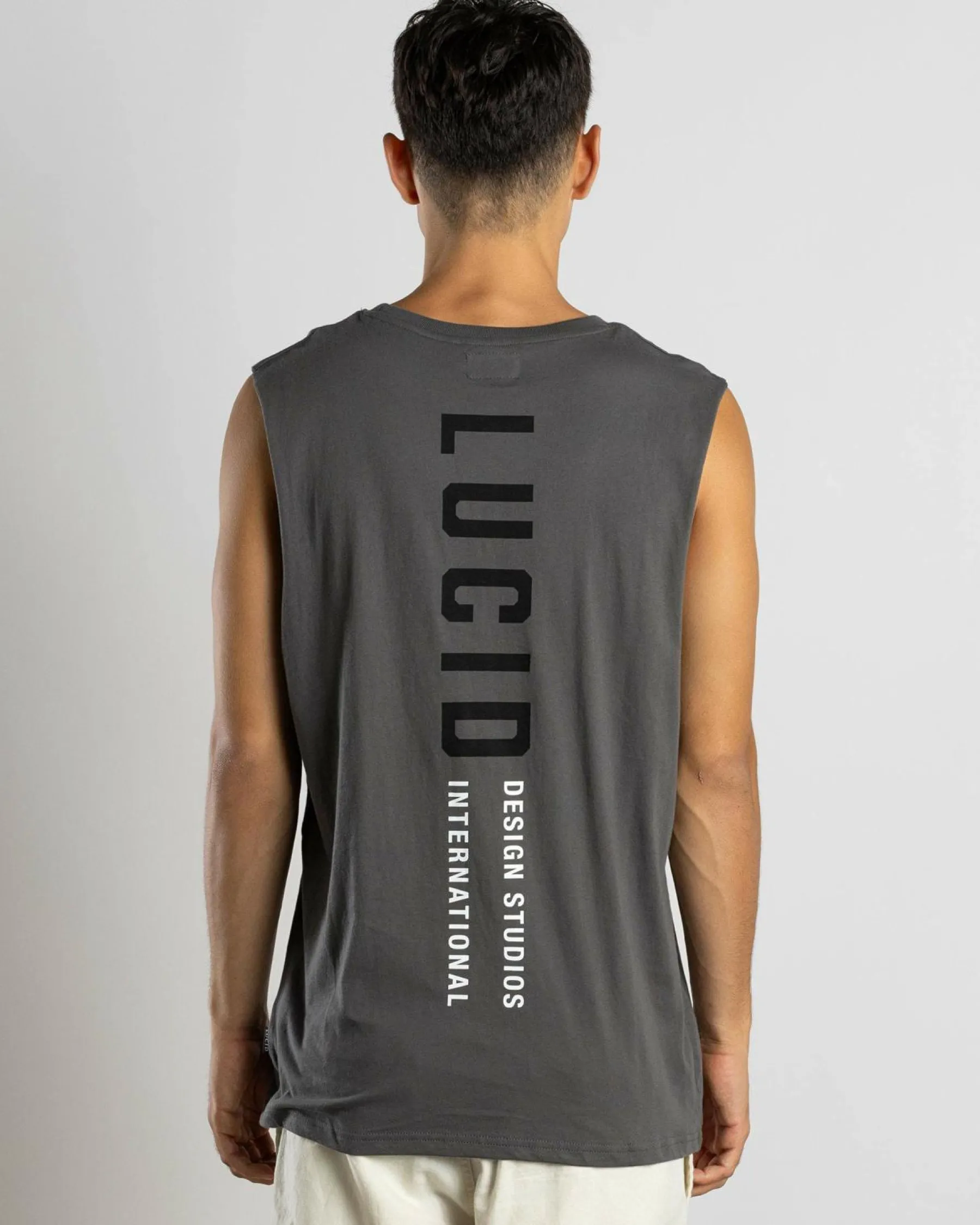 Tops & T-Shirts*Lucid Judge Muscle Tank Charcoal