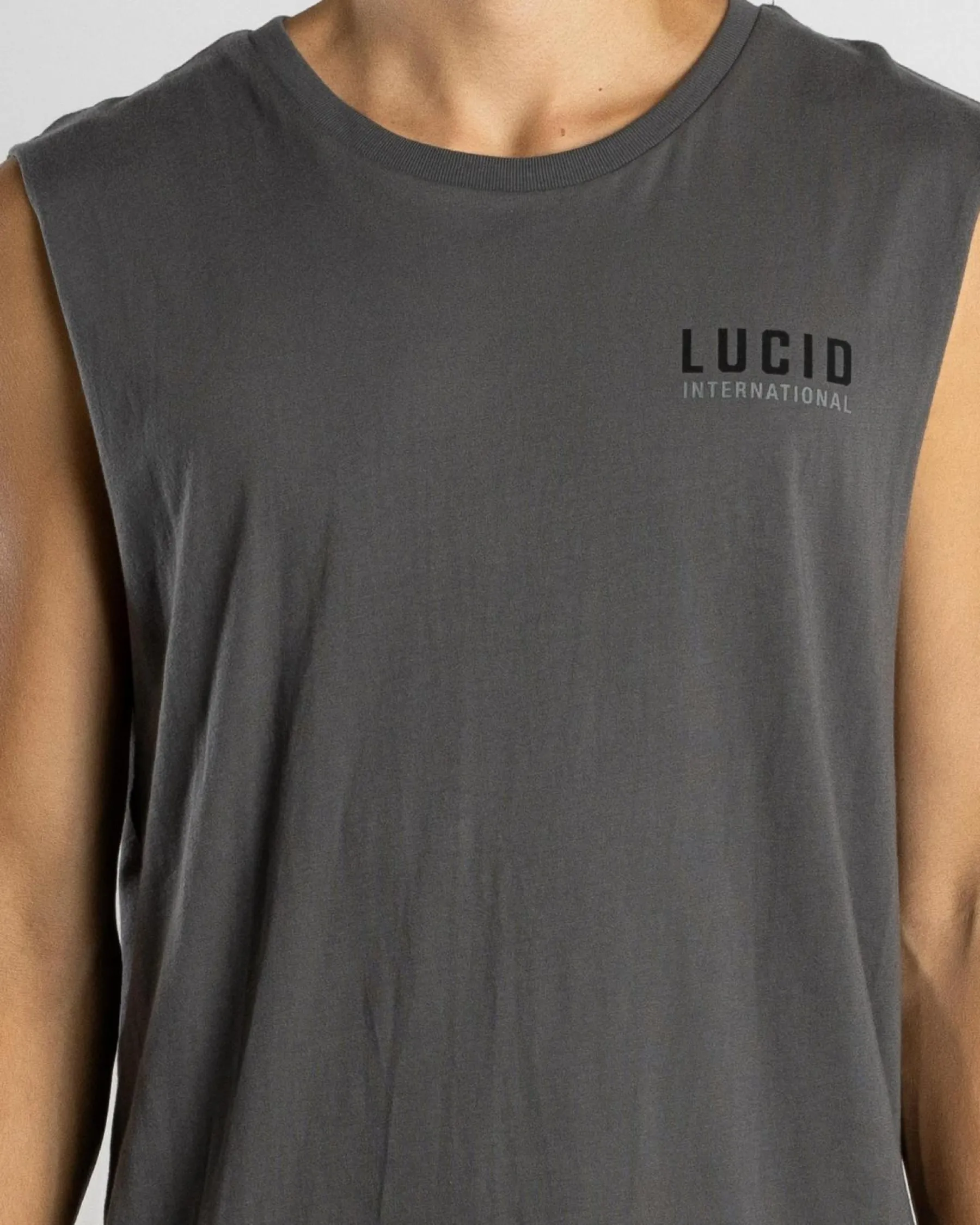 Tops & T-Shirts*Lucid Judge Muscle Tank Charcoal
