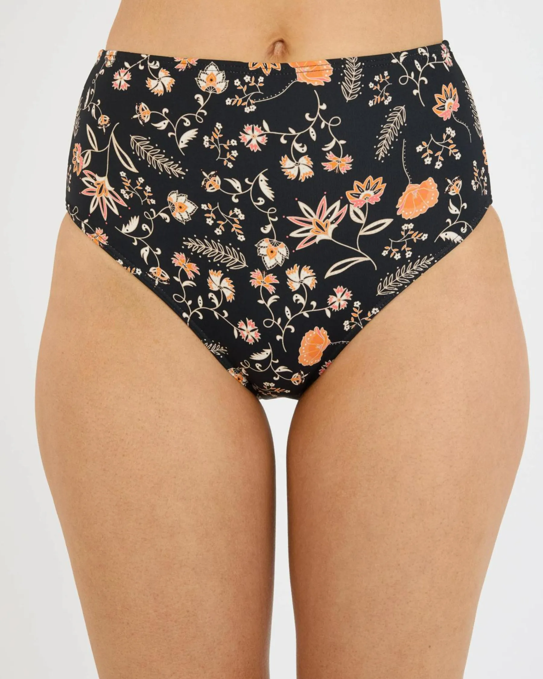 Bikinis*Roxy Kerala High Waisted Bikini Bottom Anthracite Kerala Border