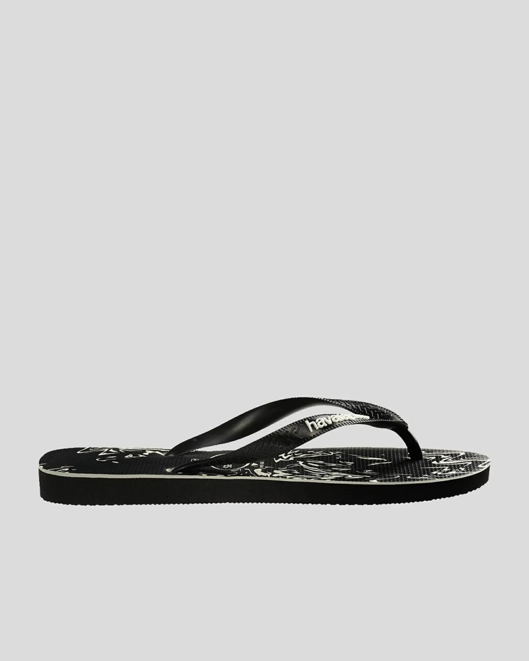 Flip Flops & Sandals*Havaianas Kids' Top Marble Thongs Black/black/white