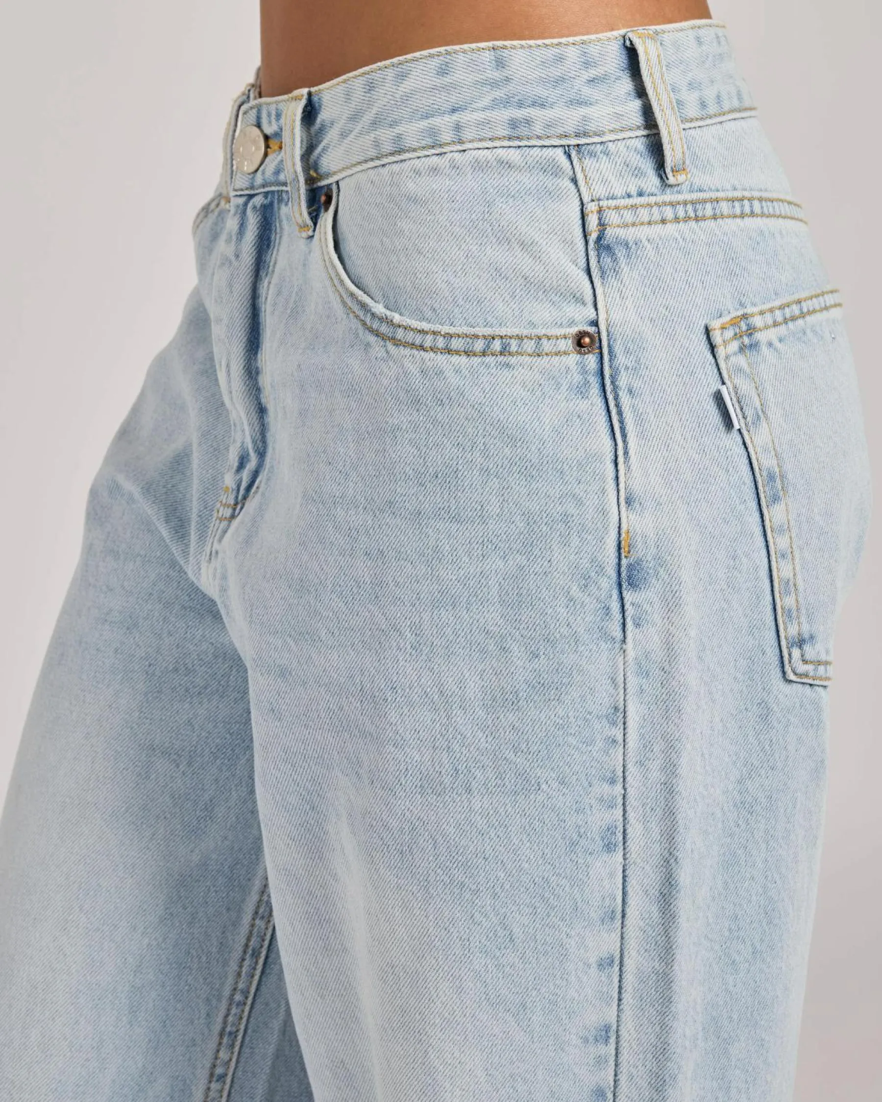Denim|Bottoms*DESU Knox Baggy Jeans Blasted Bleach