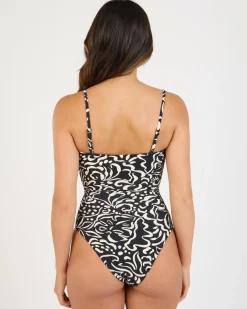 One Pieces*Billabong La Isla Andy One Piece Swimsuit Black Pebble