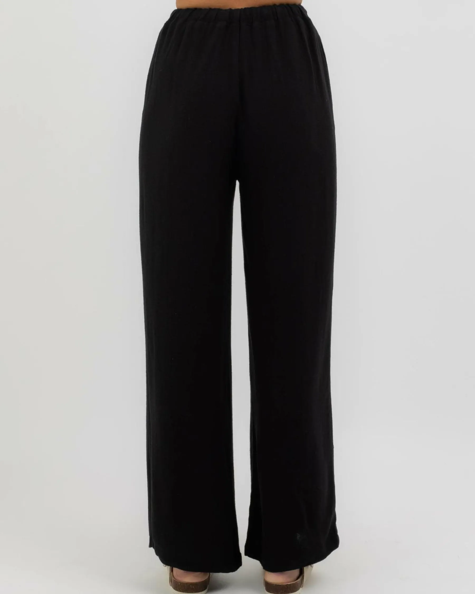 Sets|Linen Blend*Mooloola Laguna Pants Black