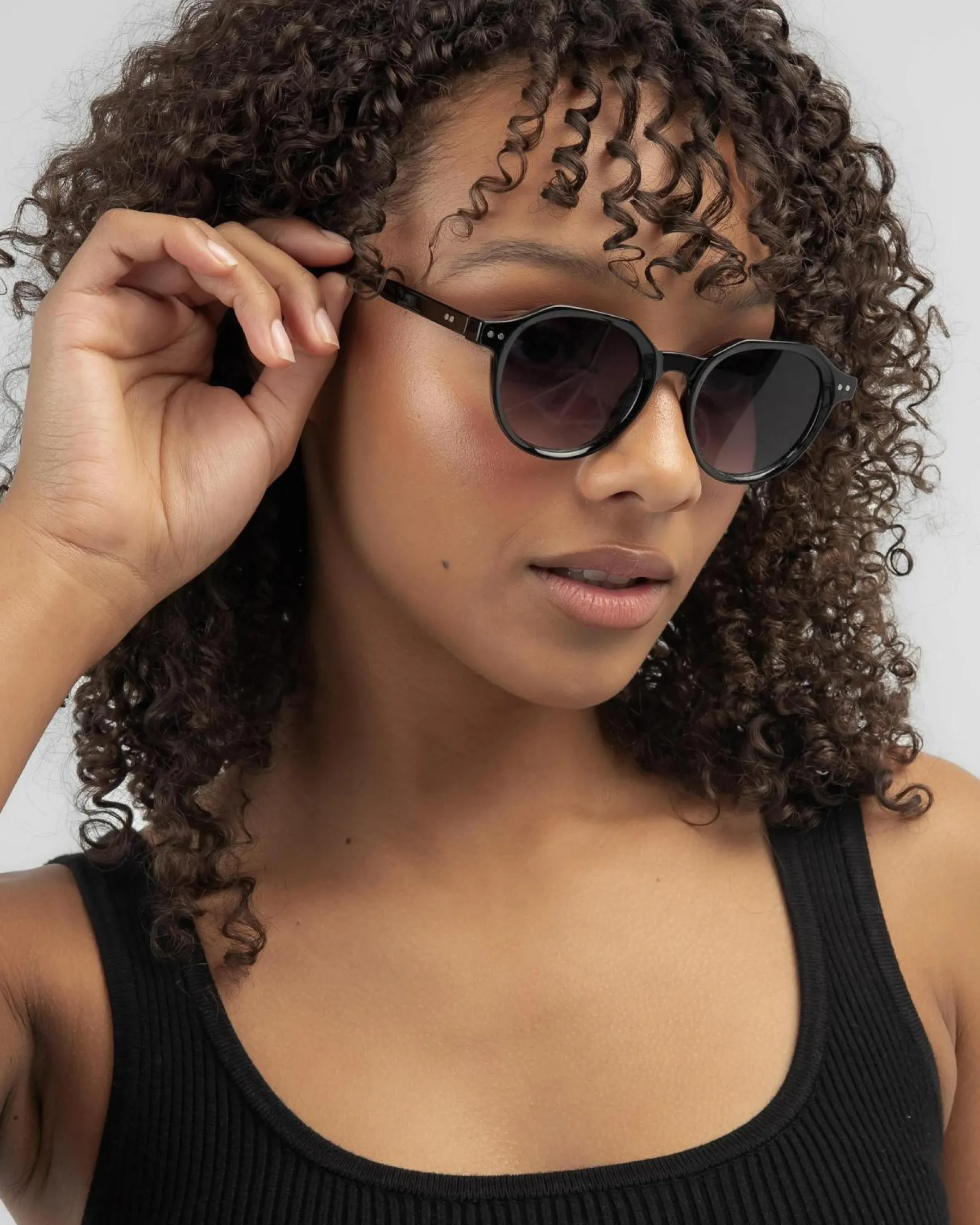 Sunglasses*Indie Eyewear Leo Sunglasses Black/smoke