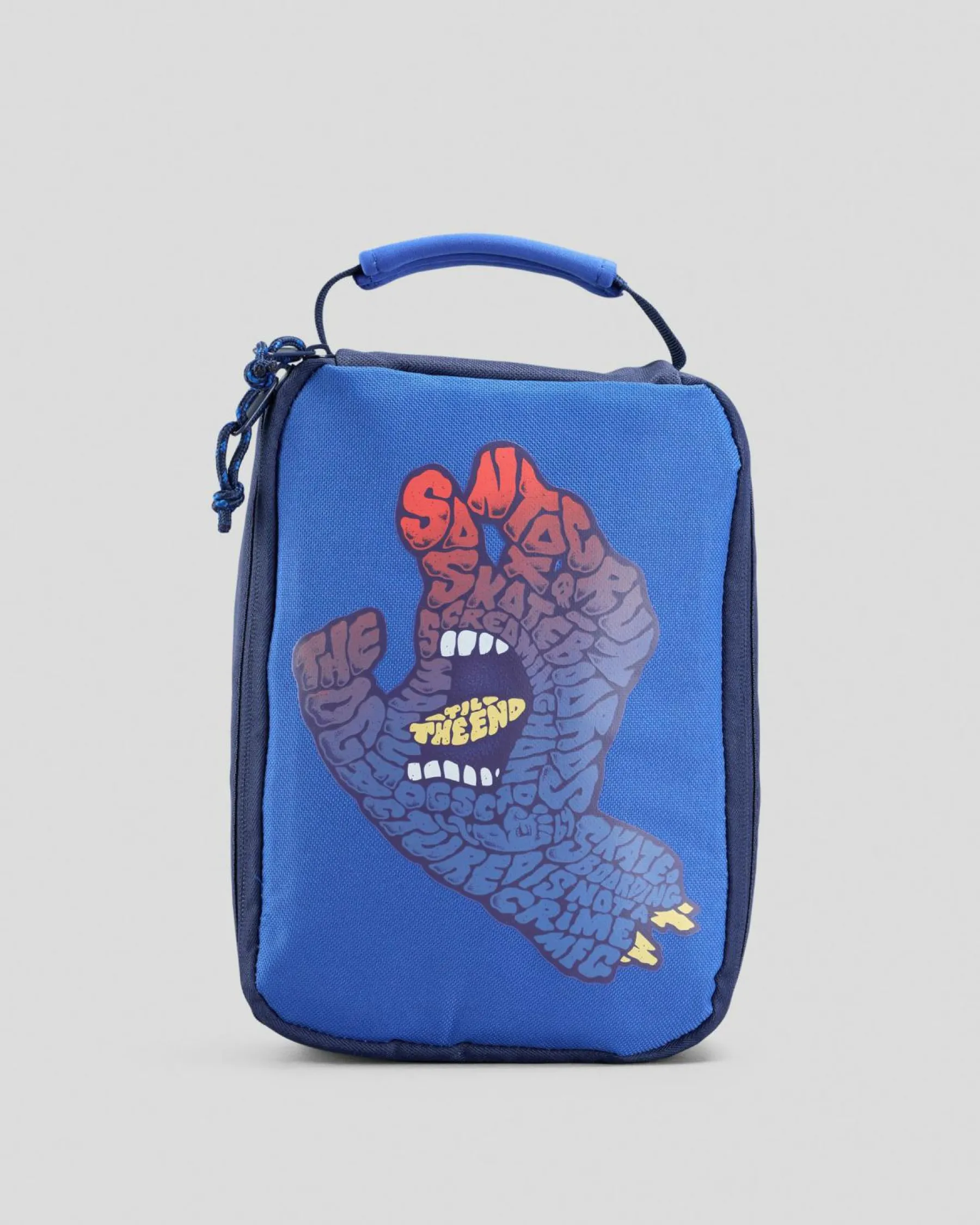 Bottles & Lunch Boxes|Bottles & Lunch Boxes*Santa Cruz Letter Hand Fade Lunch Box Cobalt