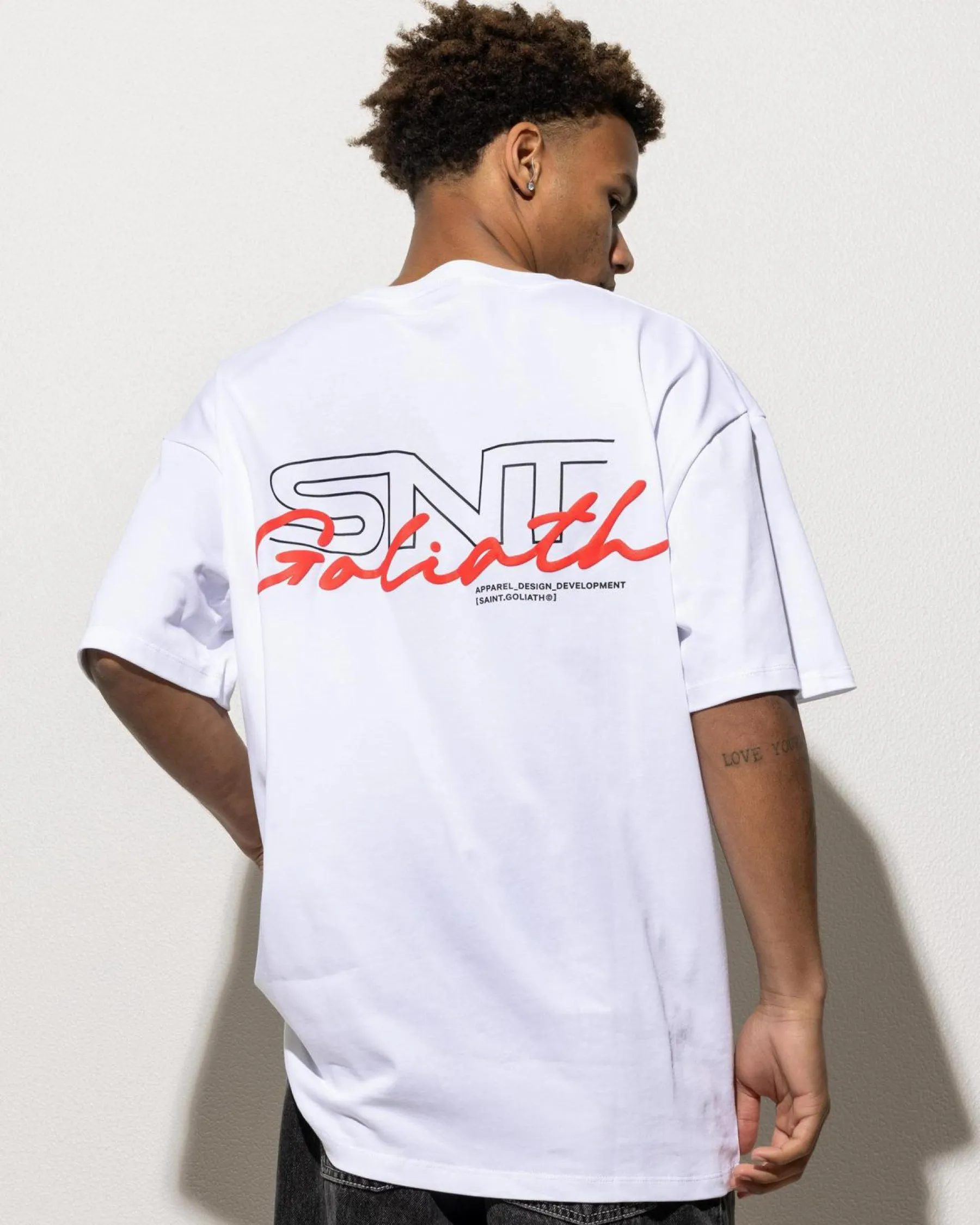 Tops & T-Shirts*St. Goliath Link Script T-Shirt White