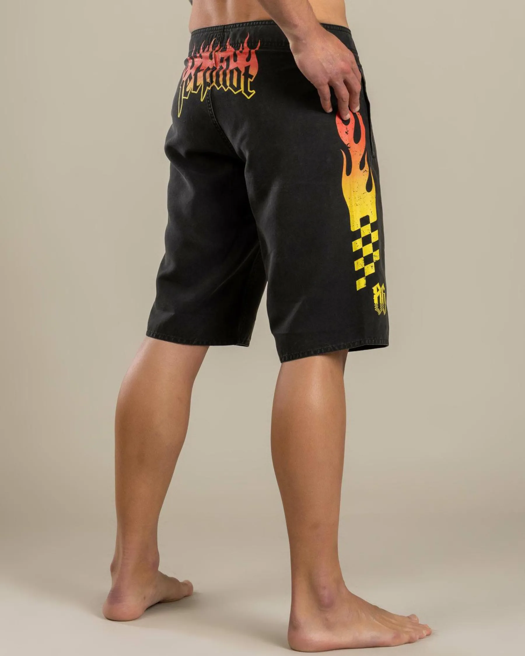 Board Shorts|Shorts & Bottoms*Jetpilot Live Fast Board Shorts Washed Black