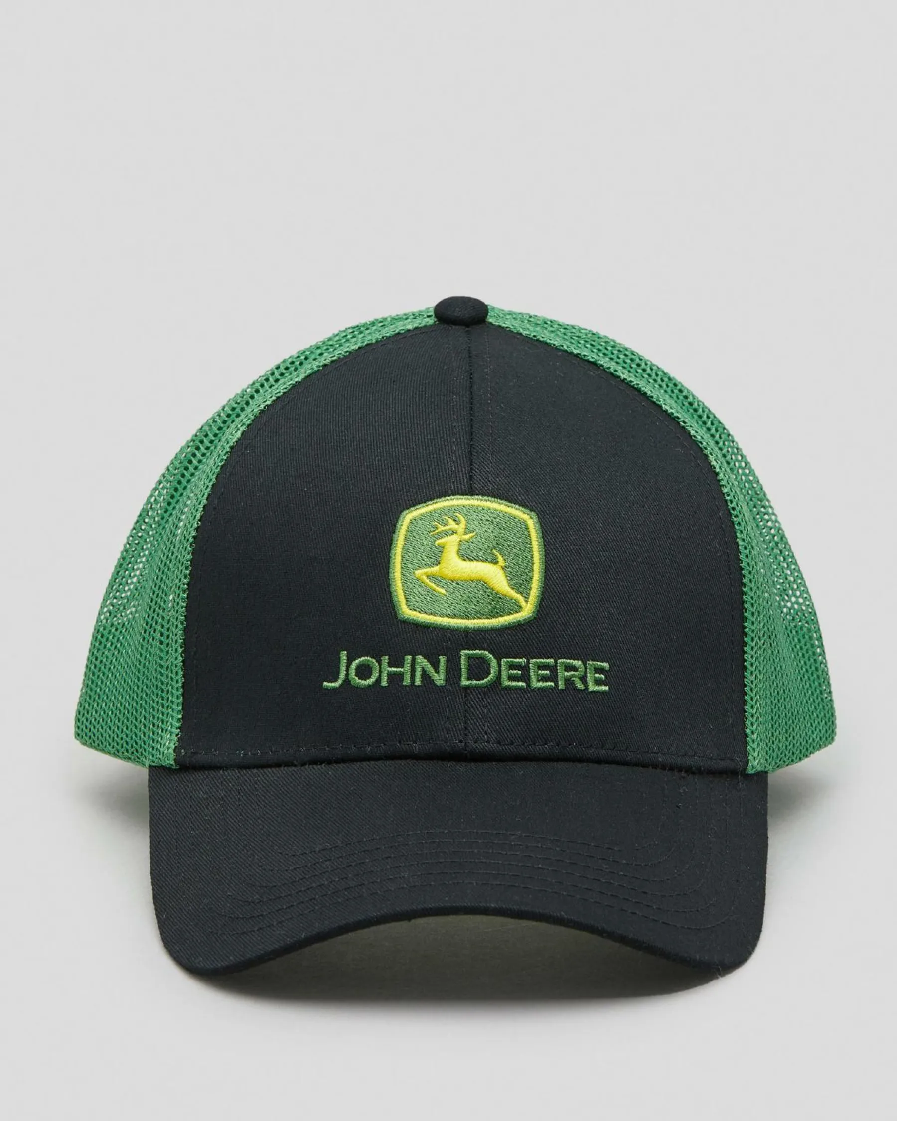 Headwear*John Deere Logo Mesh Back Cap Black/green