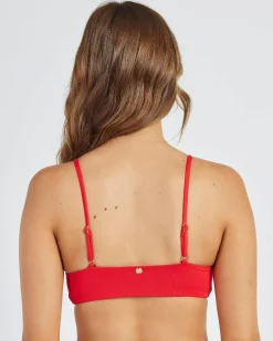 Bikinis*Kaiami Loopy Bralette Bikini Top Chilli Red