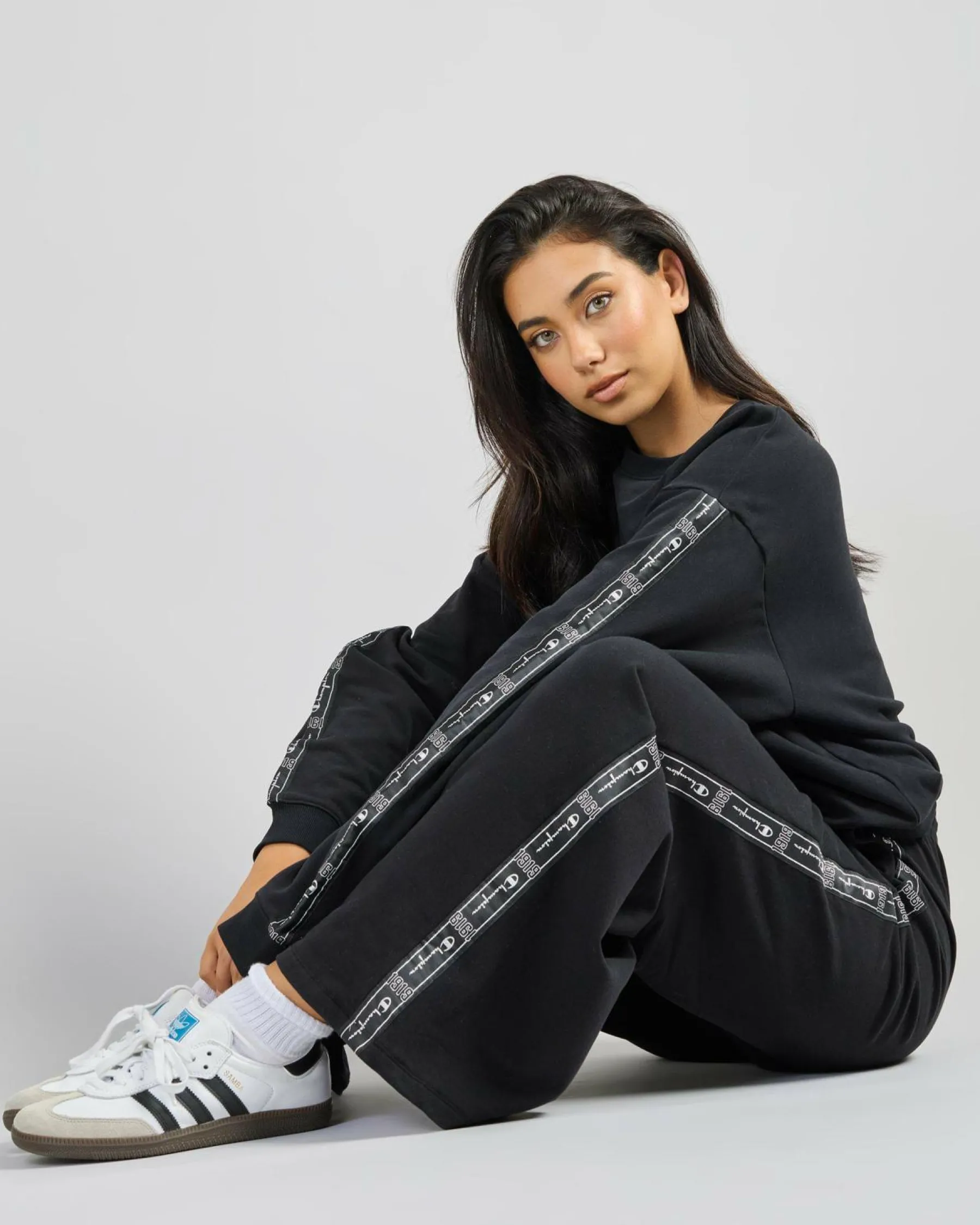 Hot Lux Taping Wide Leg Pants Women Sets|Activewear