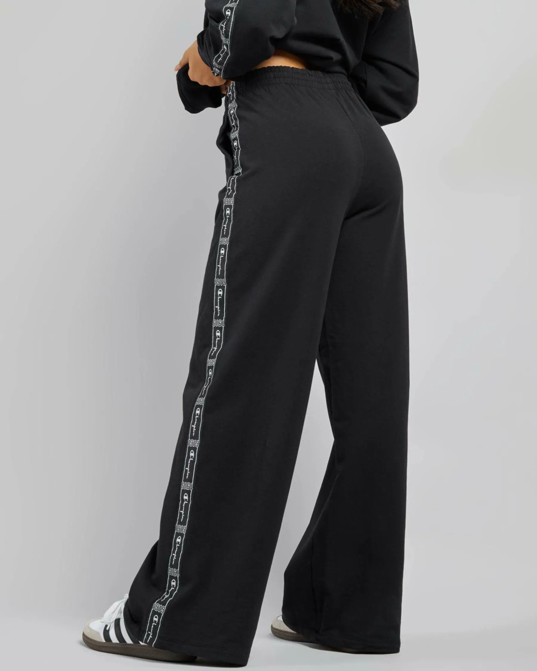 Hot Lux Taping Wide Leg Pants Women Sets|Activewear
