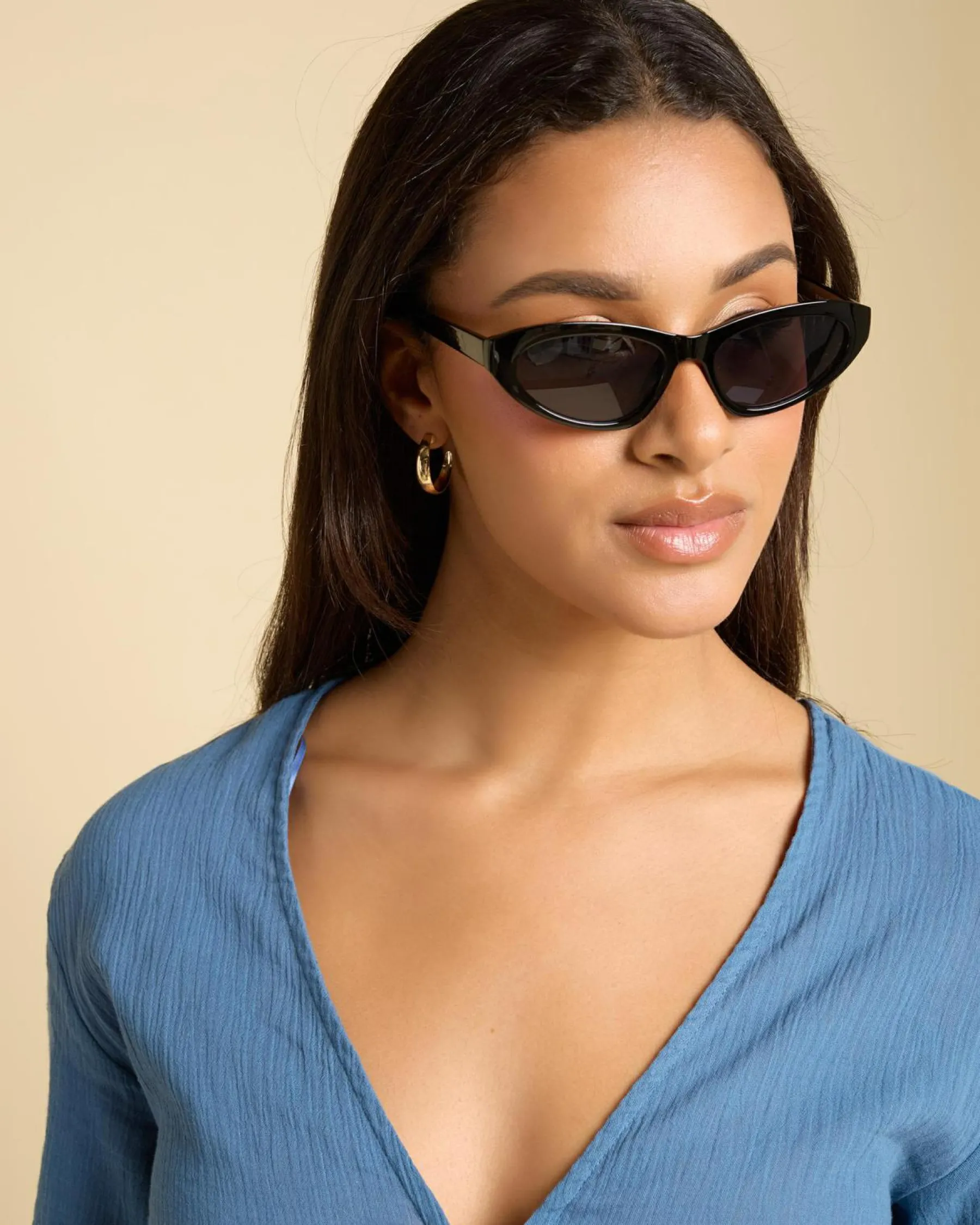 Sunglasses*Indie Eyewear Lydia Sunglasses Black/black