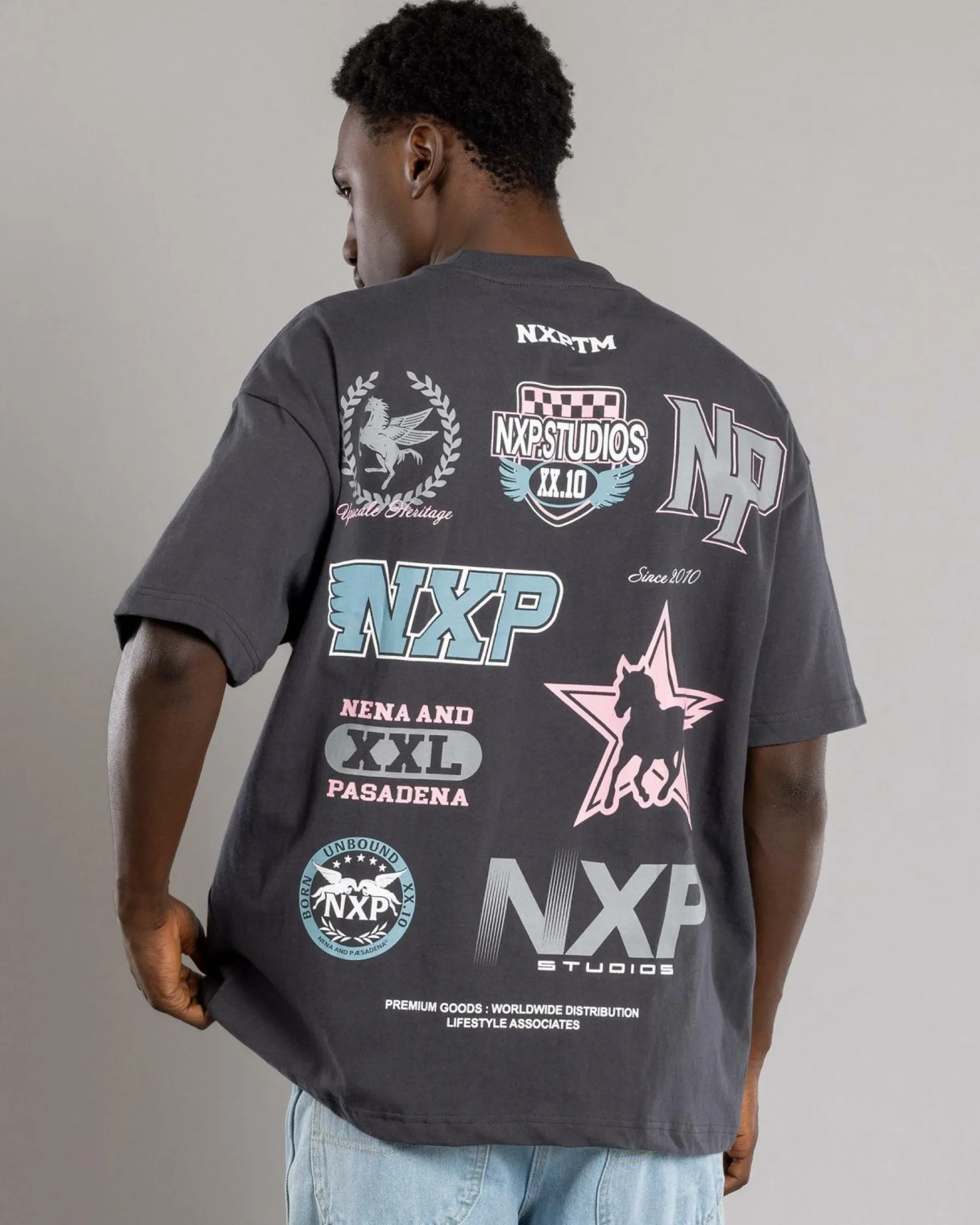 Tops & T-Shirts*Nena & Pasadena Main Raptor T-Shirt Asphalt