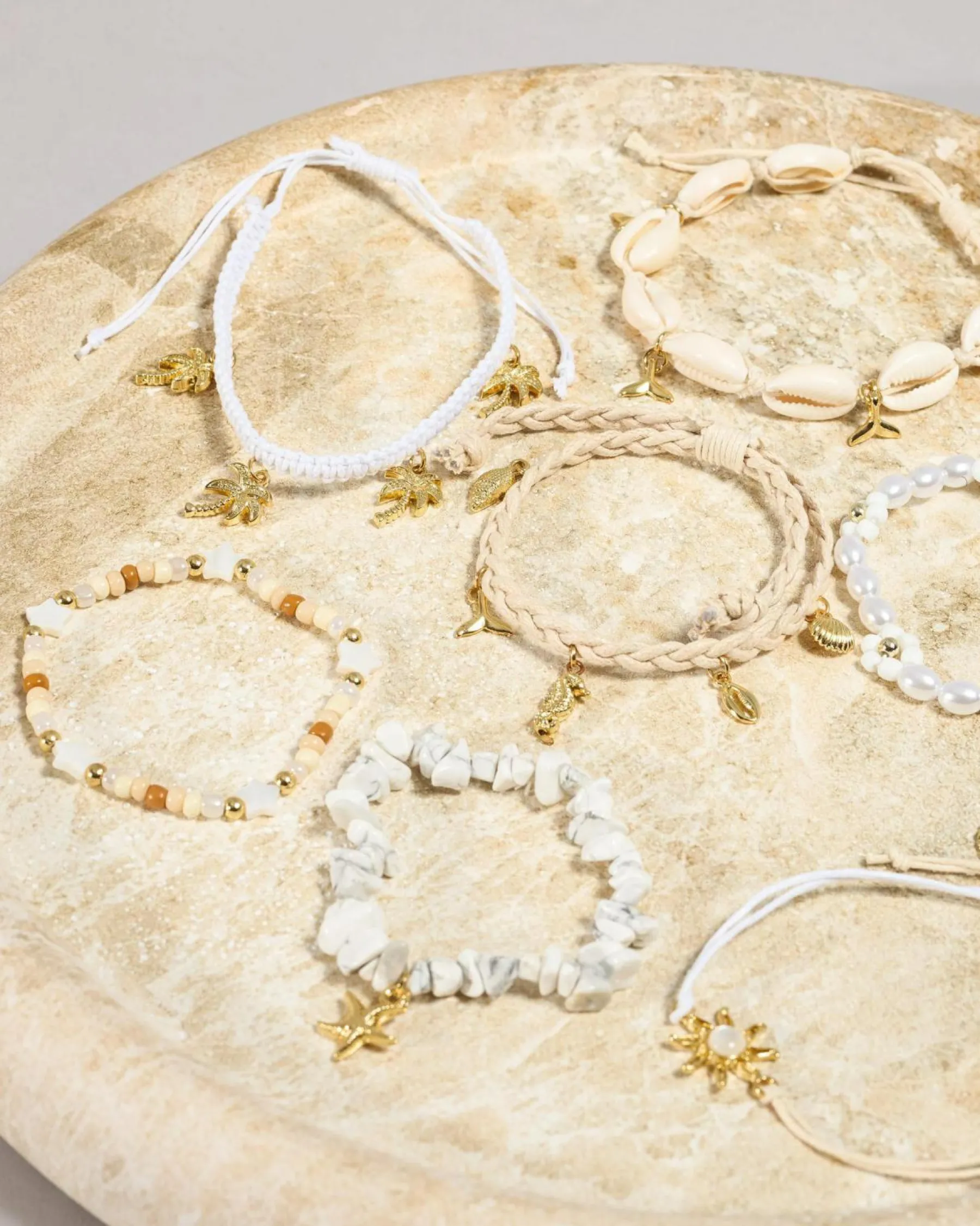 Jewelry*Karyn In LA Maldives Bracelet Pack Natural/gold