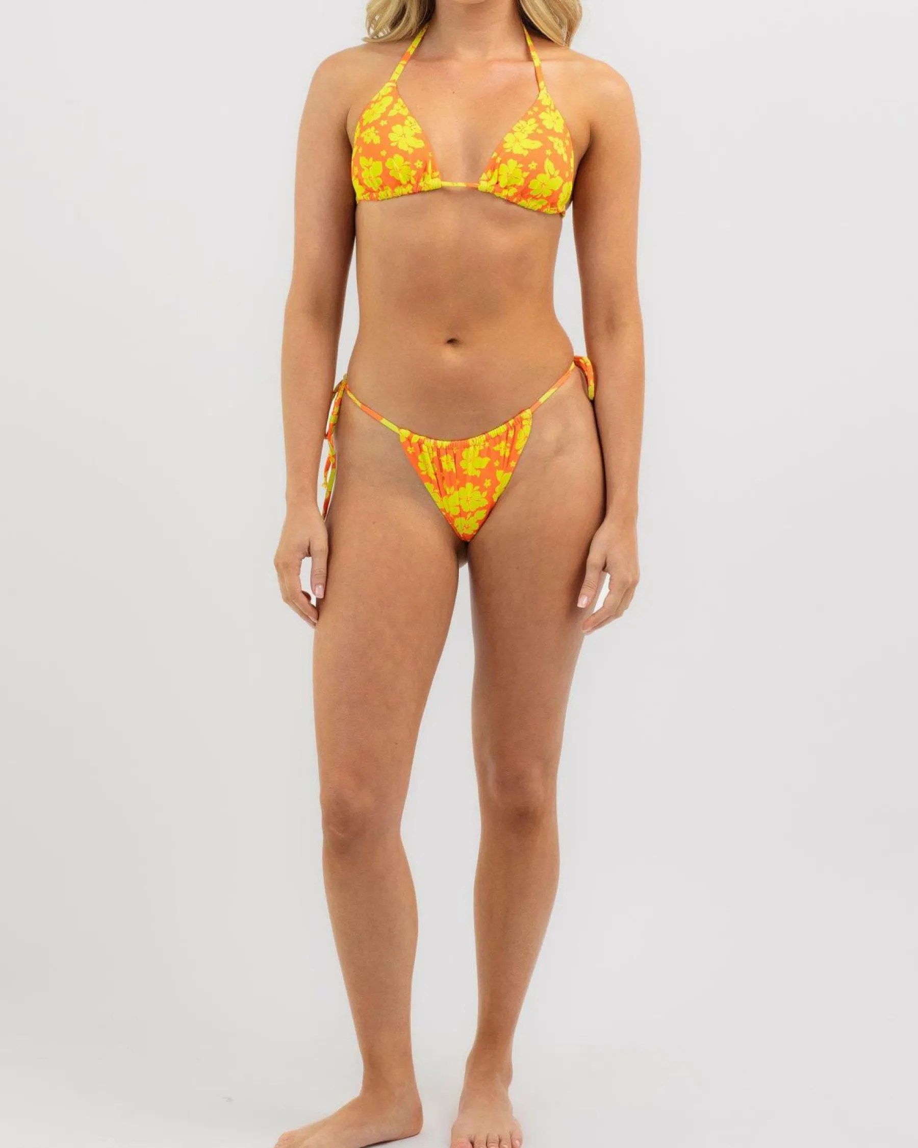 Hot Malibu Beach Sliding Triangle Bikini Top Women Bikinis