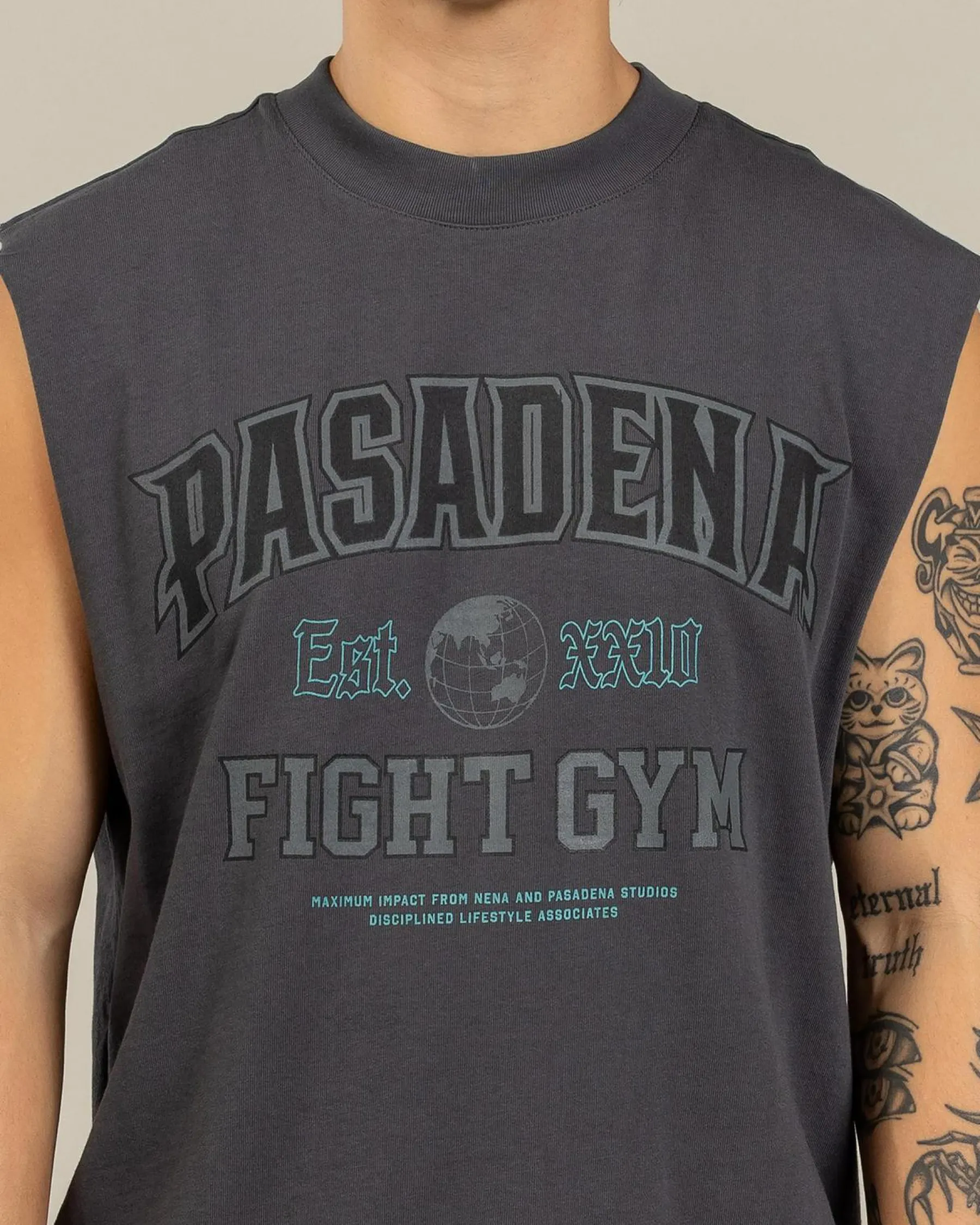 Tops & T-Shirts*Nena & Pasadena March Raptor Muscle Tank Asphalt