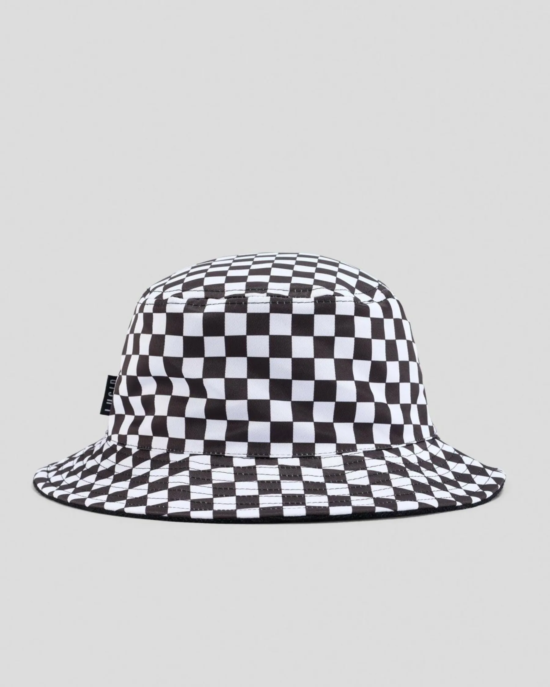 Headwear*Lucid Masquerade Bucket Hat Black/white Checkerboard