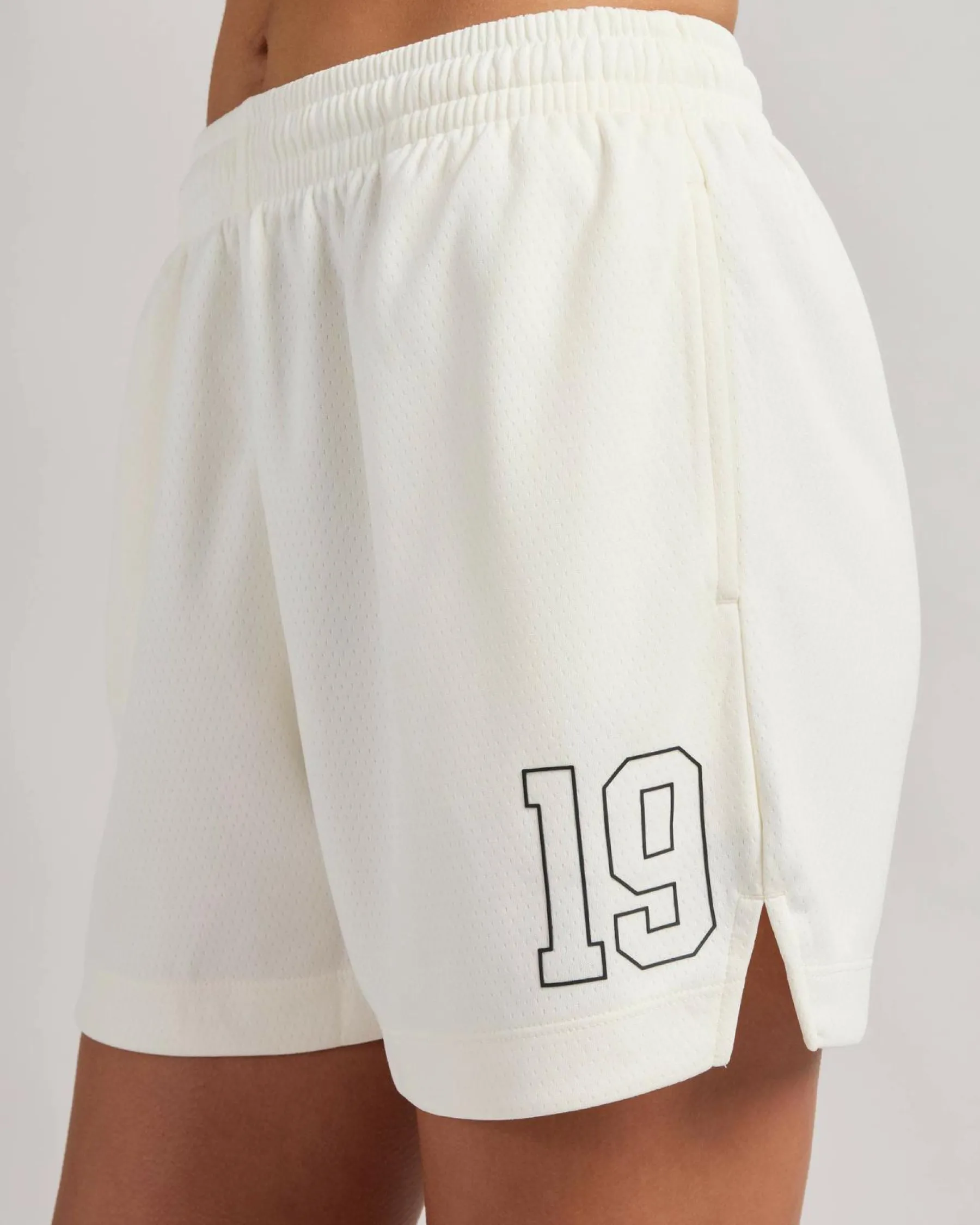 Sets|Bottoms*Champion Mesh Sport Shorts Ivory White