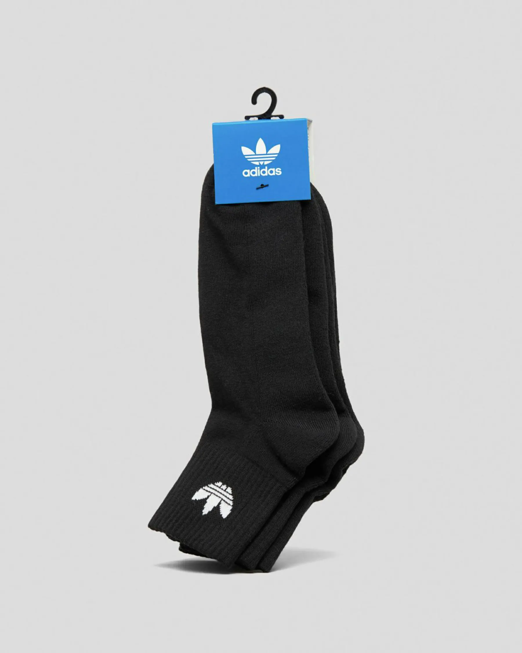 Socks*adidas Mid Ankle Socks 3 Pack Black