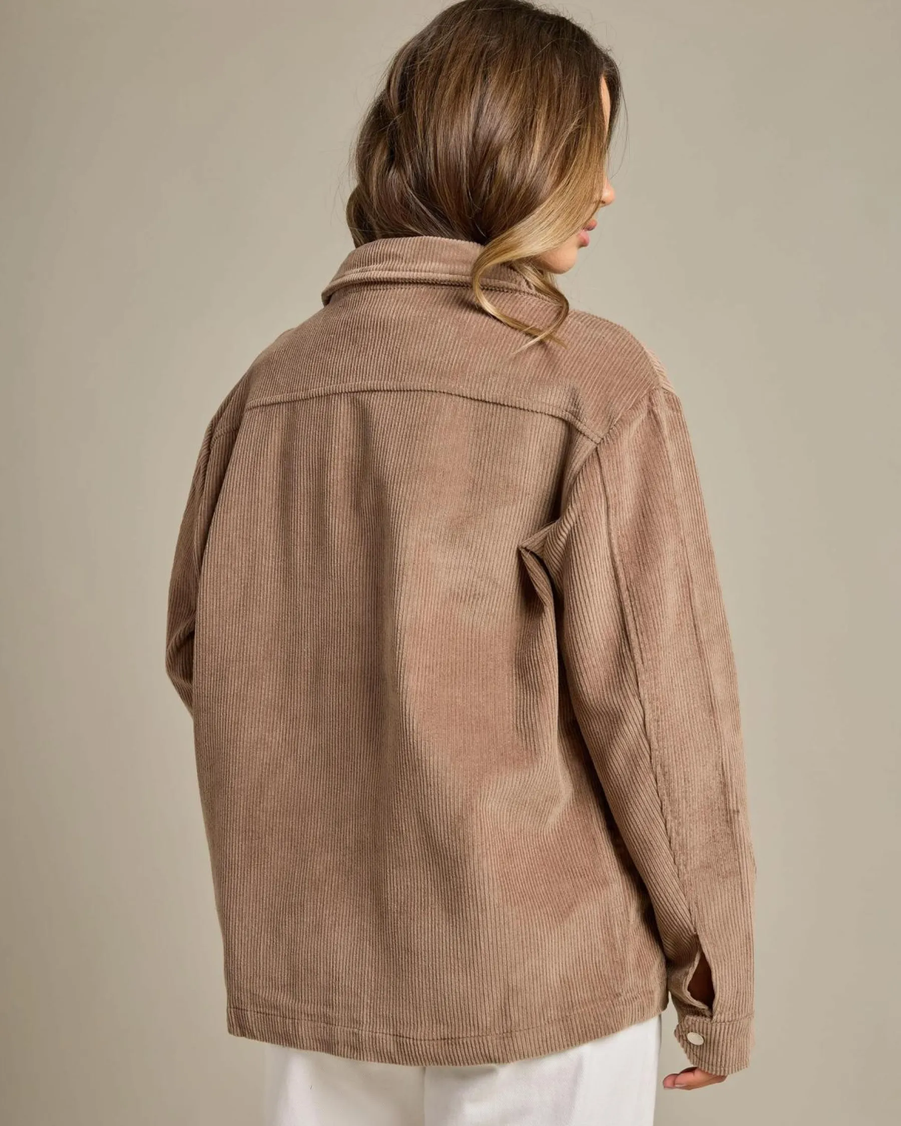 Jackets & Coats*Ava And Ever Mila Cord Shacket Milk Choc