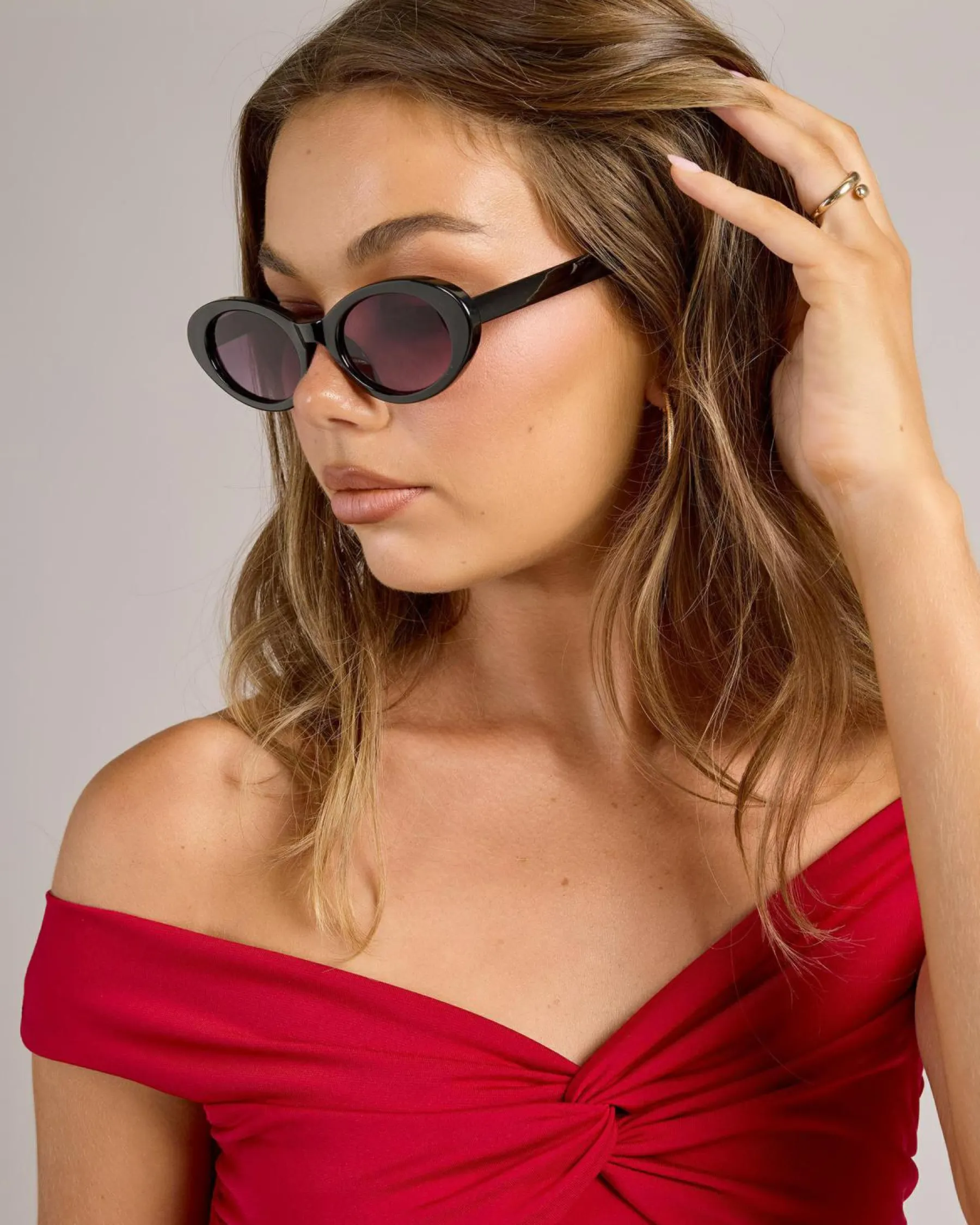 Sunglasses*Indie Eyewear Millie Sunglasses Black/gr Smoke