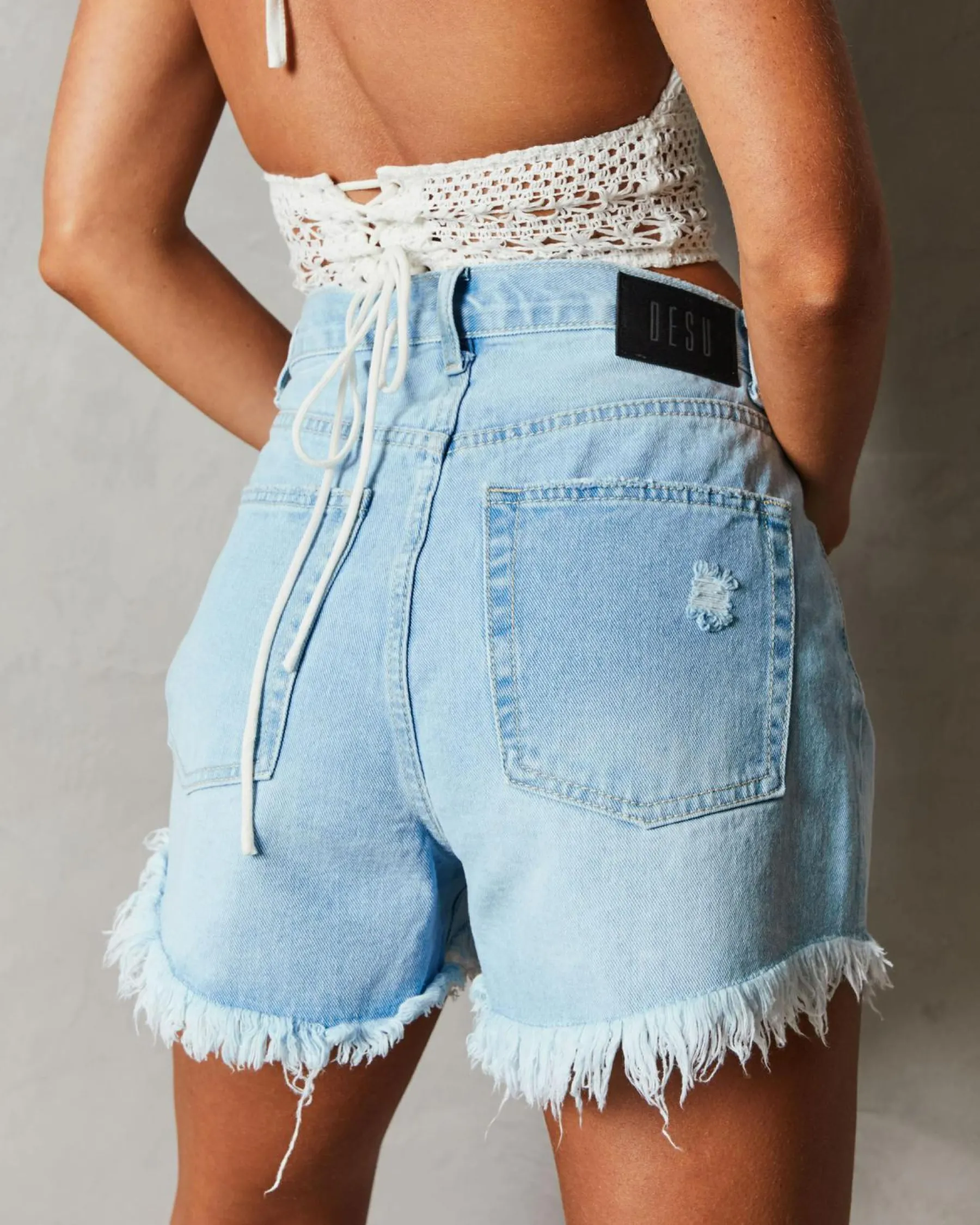 Bottoms*DESU Minnie Shorts Light Blue