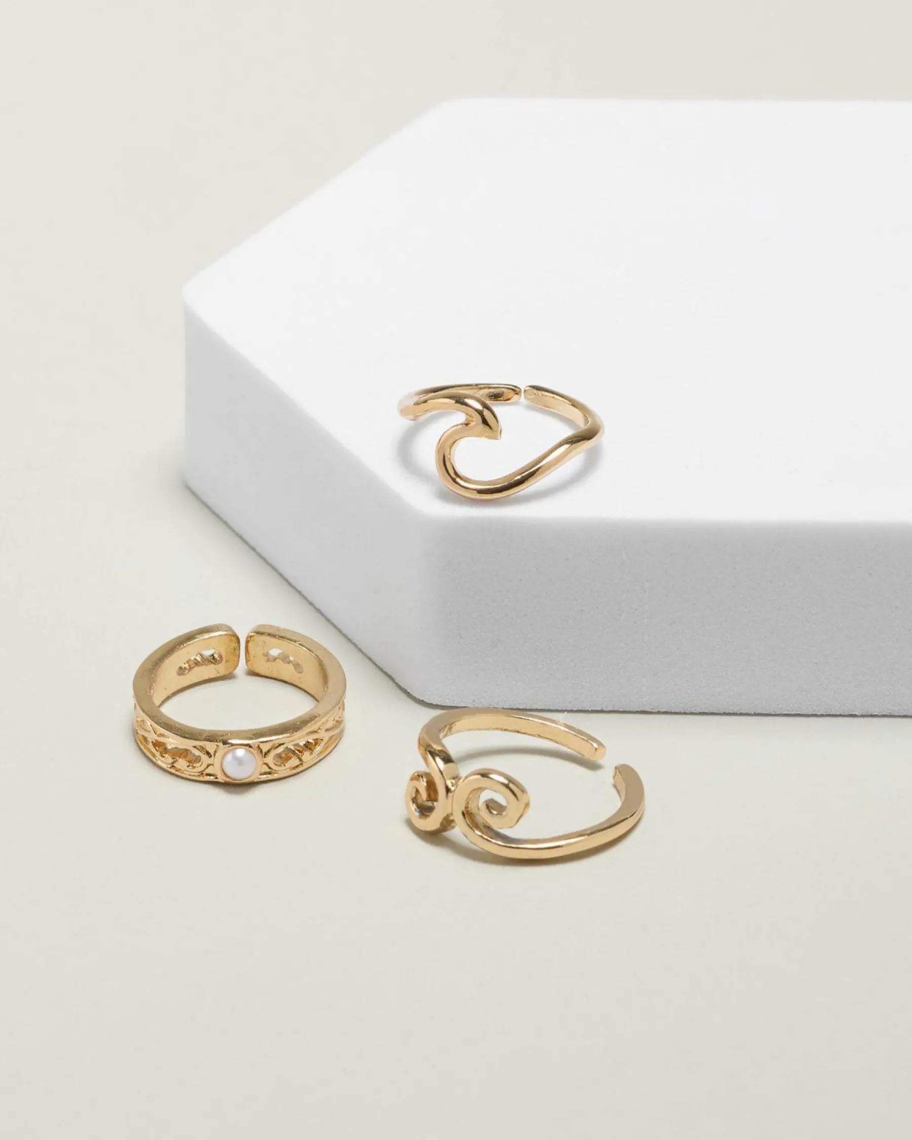 Jewelry*Karyn In LA Misha Toe Ring Pack Gold