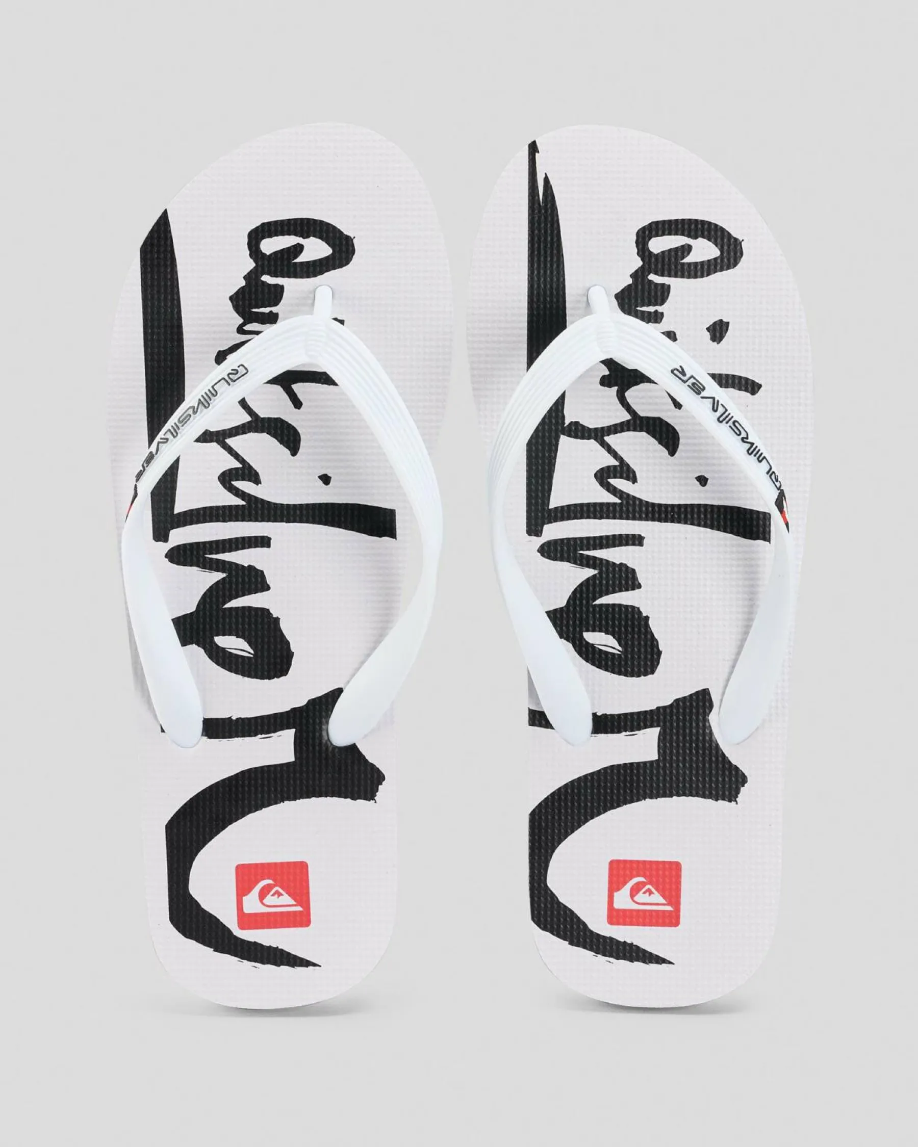 Flip Flops & Sandals*Quiksilver Moncata Natas Thongs White/white/black