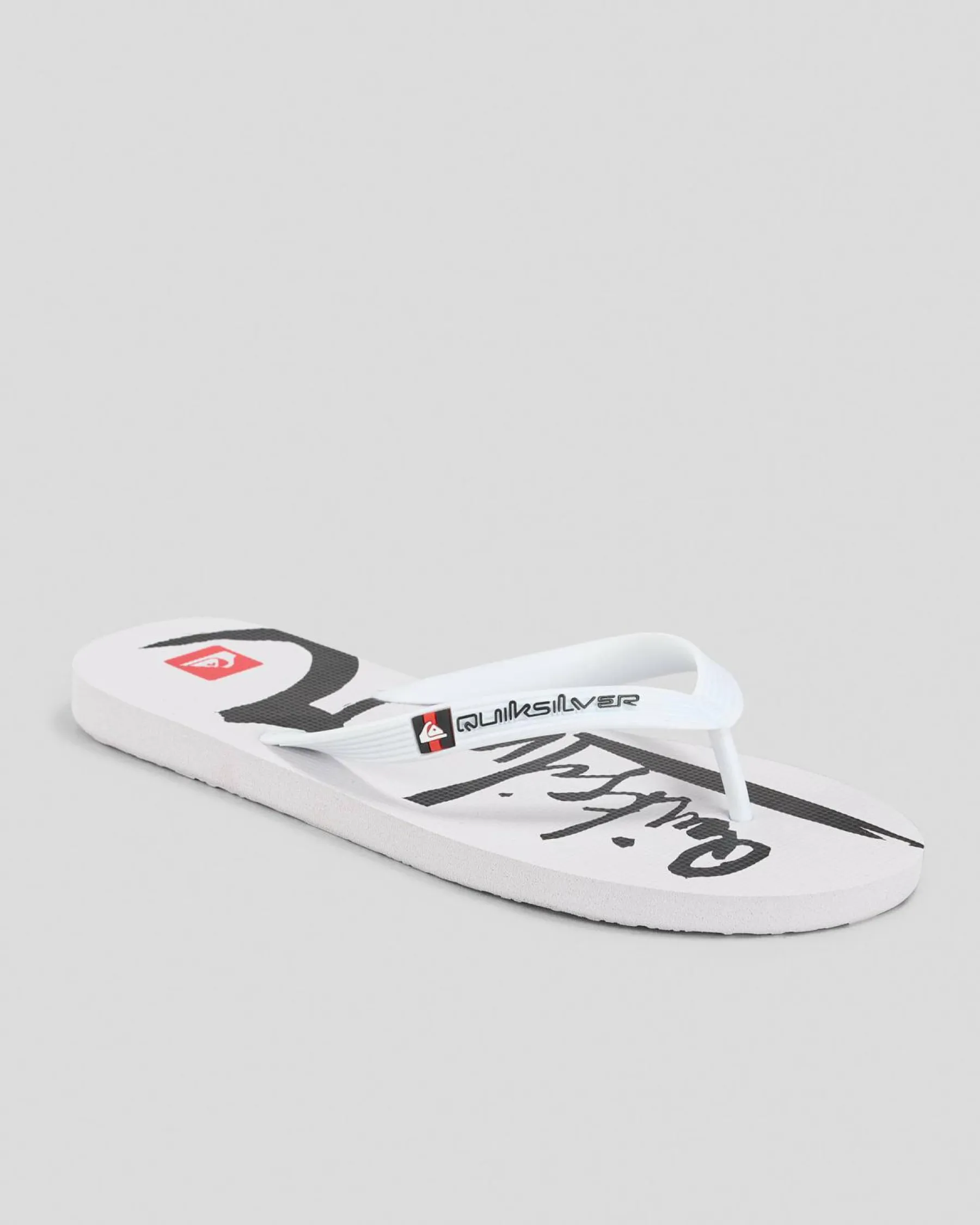 Flip Flops & Sandals*Quiksilver Moncata Natas Thongs White/white/black