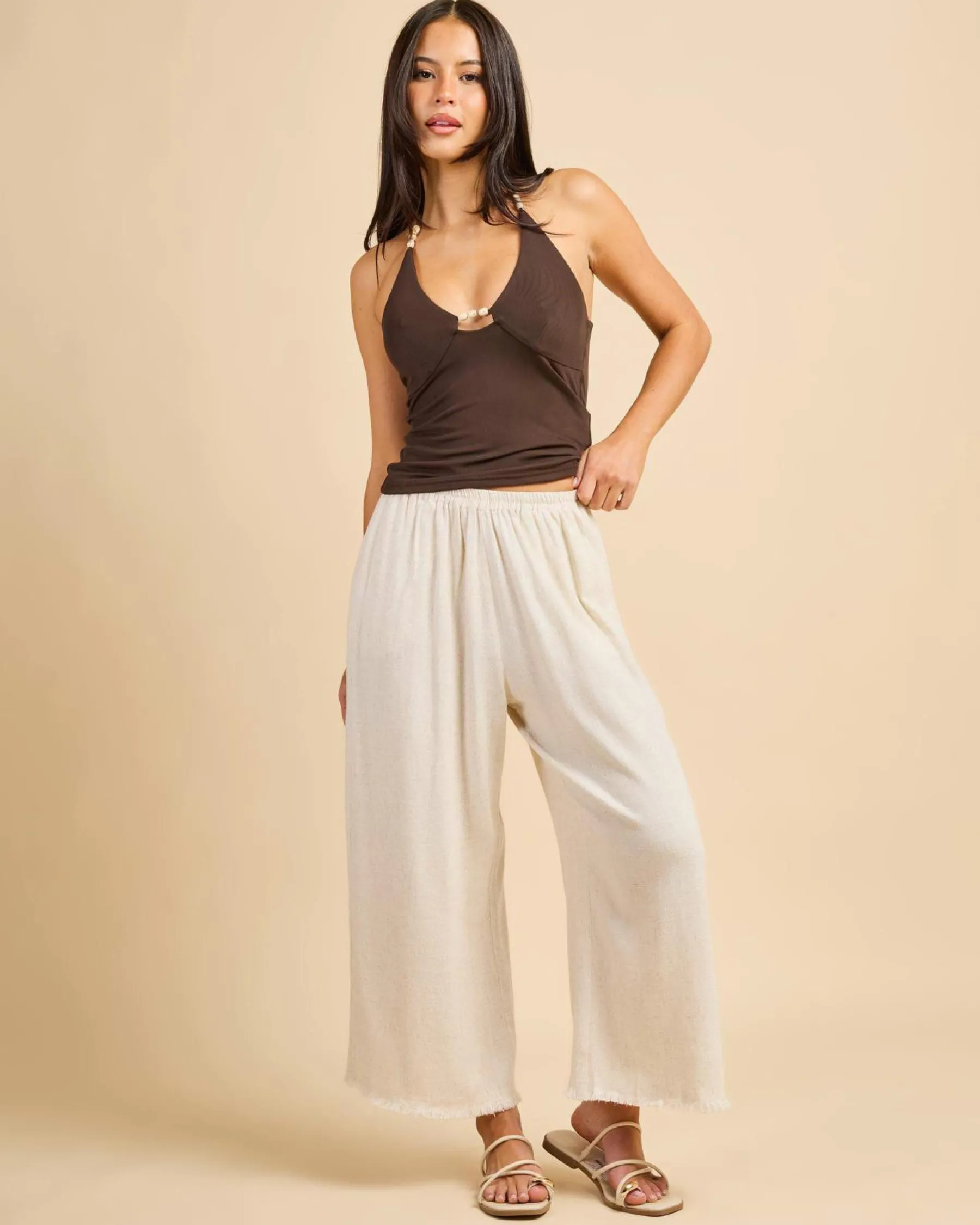 Online Moni Dallis Pants Women Sets|Linen Blend