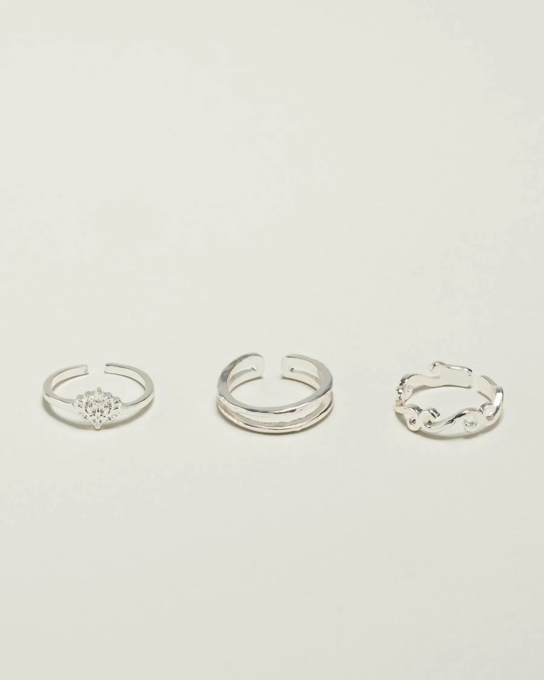 Jewelry*Karyn In LA Moray Toe Ring Pack Silver