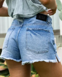 Denim|Bottoms*DESU Nevada Denim Shorts Classic Mid Blue