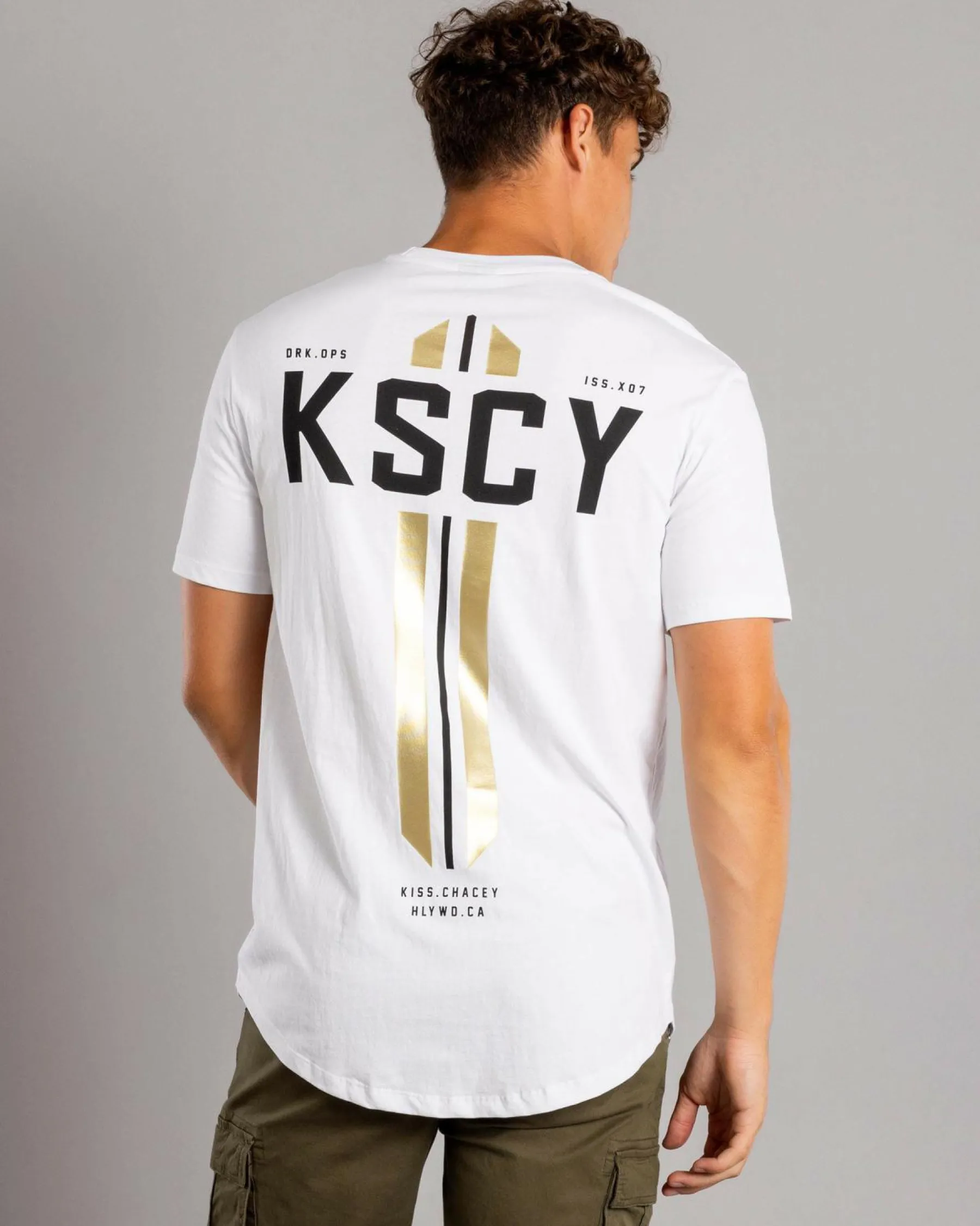 Tops & T-Shirts*Kiss Chacey Nightbringer Dual Curved T-Shirt Optical White