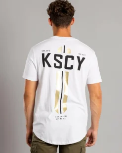 Tops & T-Shirts*Kiss Chacey Nightbringer Dual Curved T-Shirt Optical White