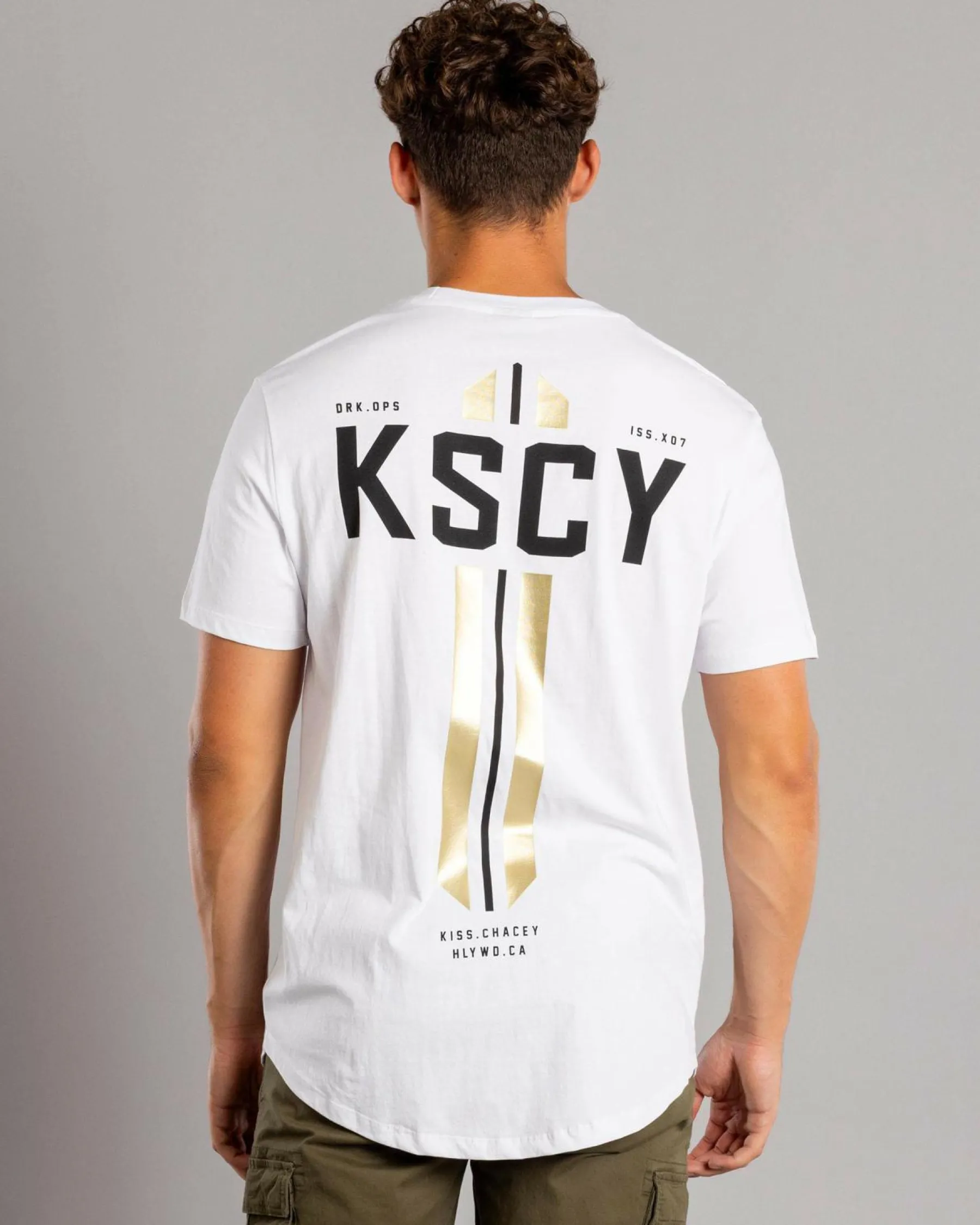 Tops & T-Shirts*Kiss Chacey Nightbringer Dual Curved T-Shirt Optical White