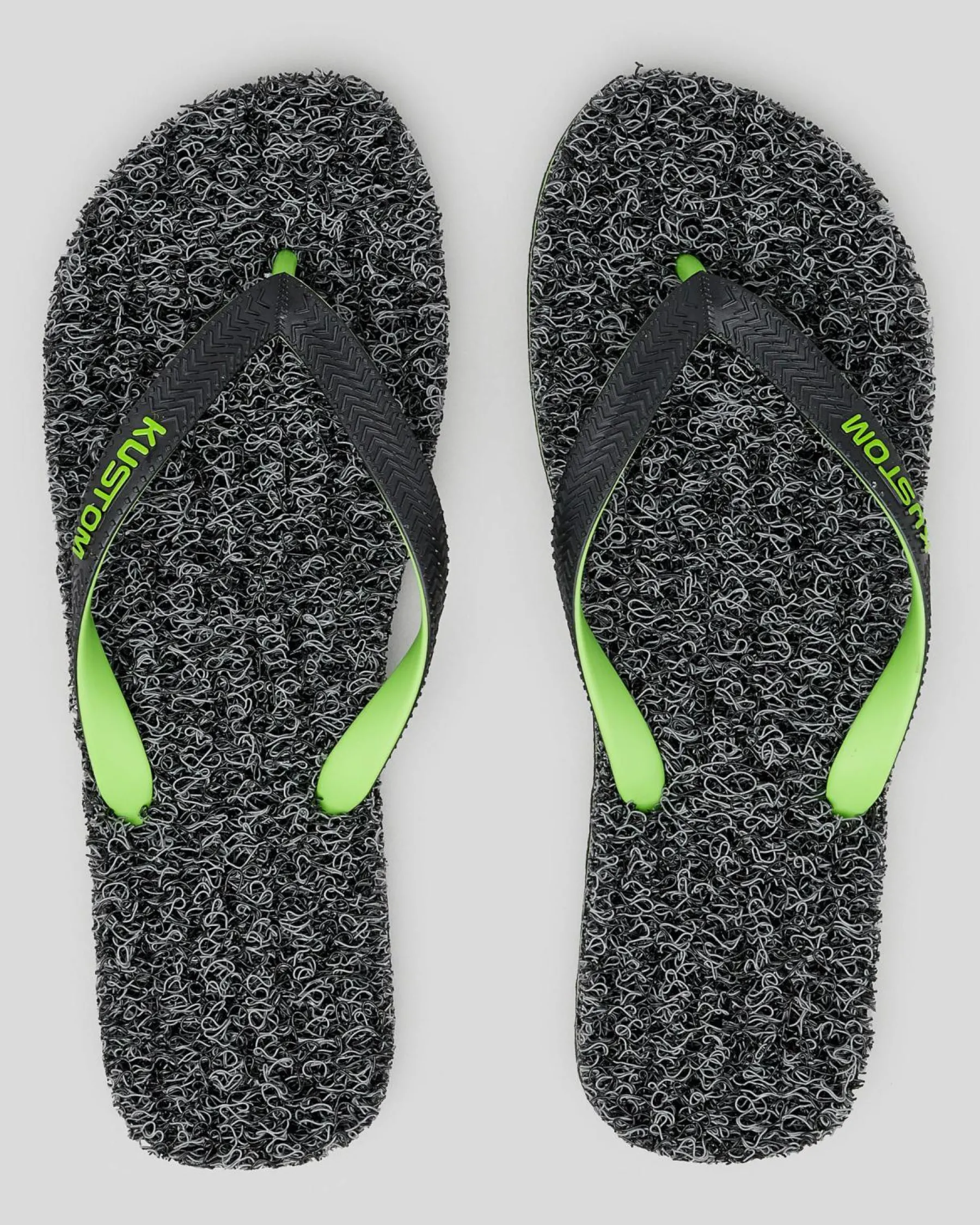 Flip Flops & Sandals*Kustom Noodle Marle Thongs Black/green