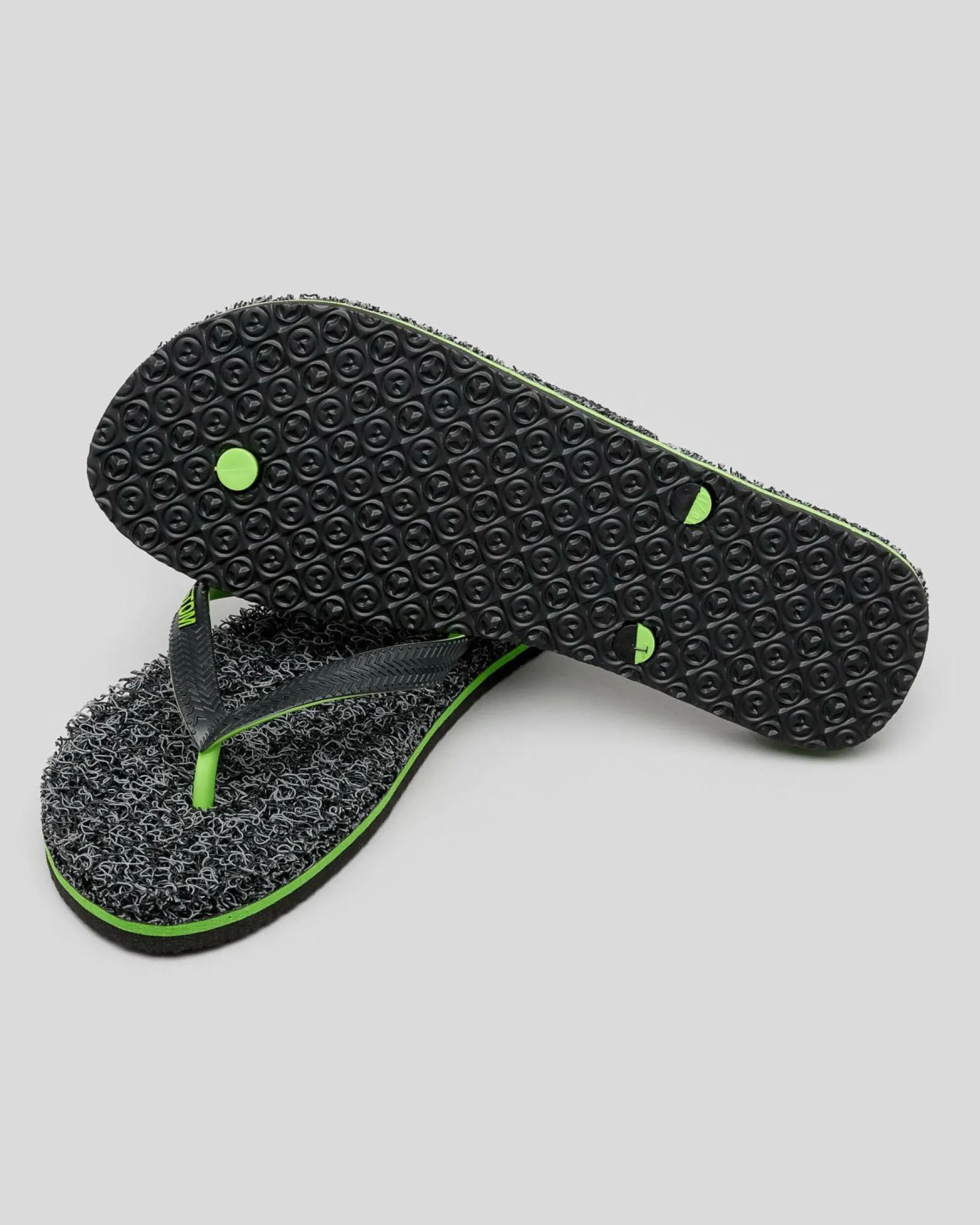 Flip Flops & Sandals*Kustom Noodle Marle Thongs Black/green