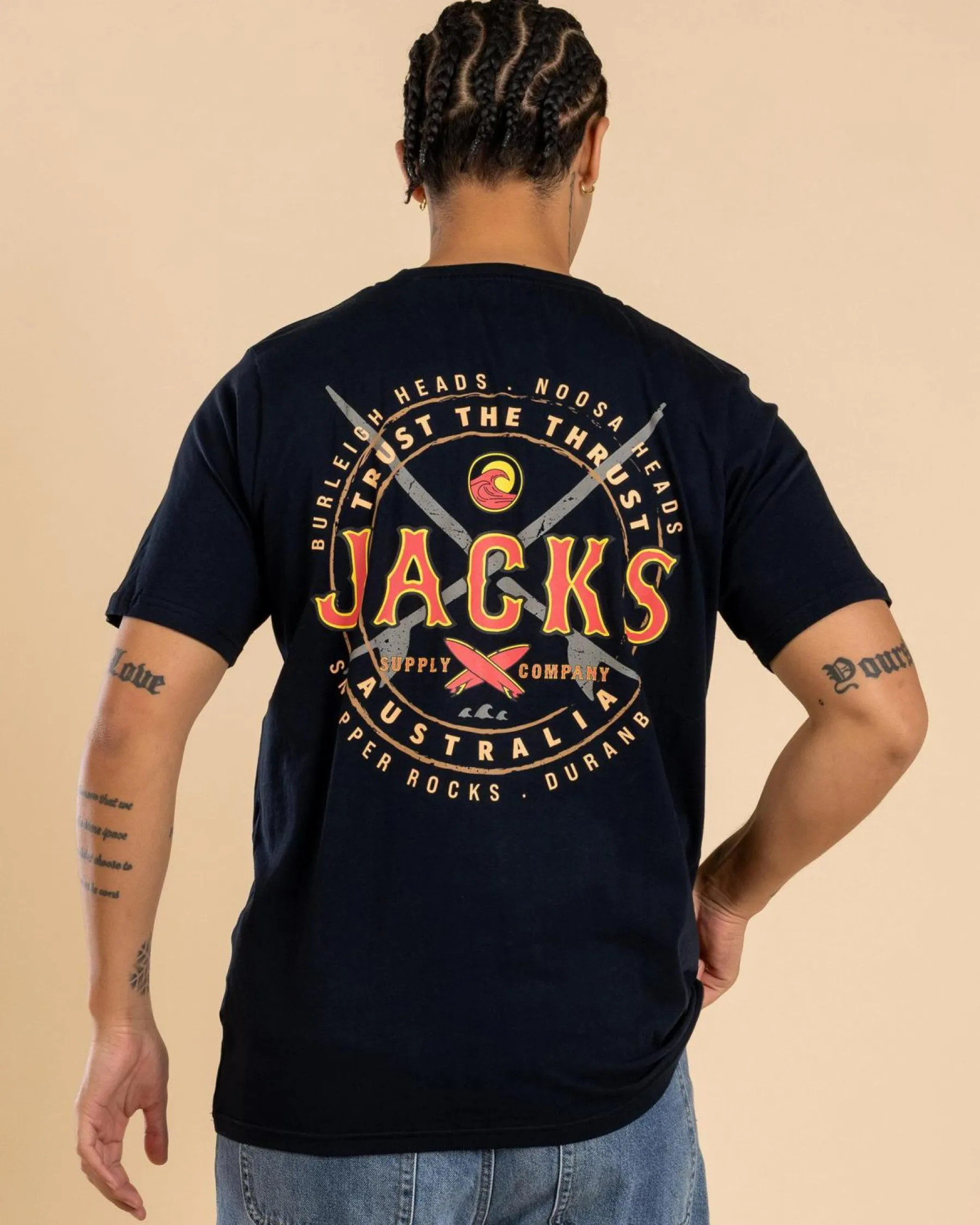 Tops & T-Shirts*Jacks Noosa T-Shirt Navy