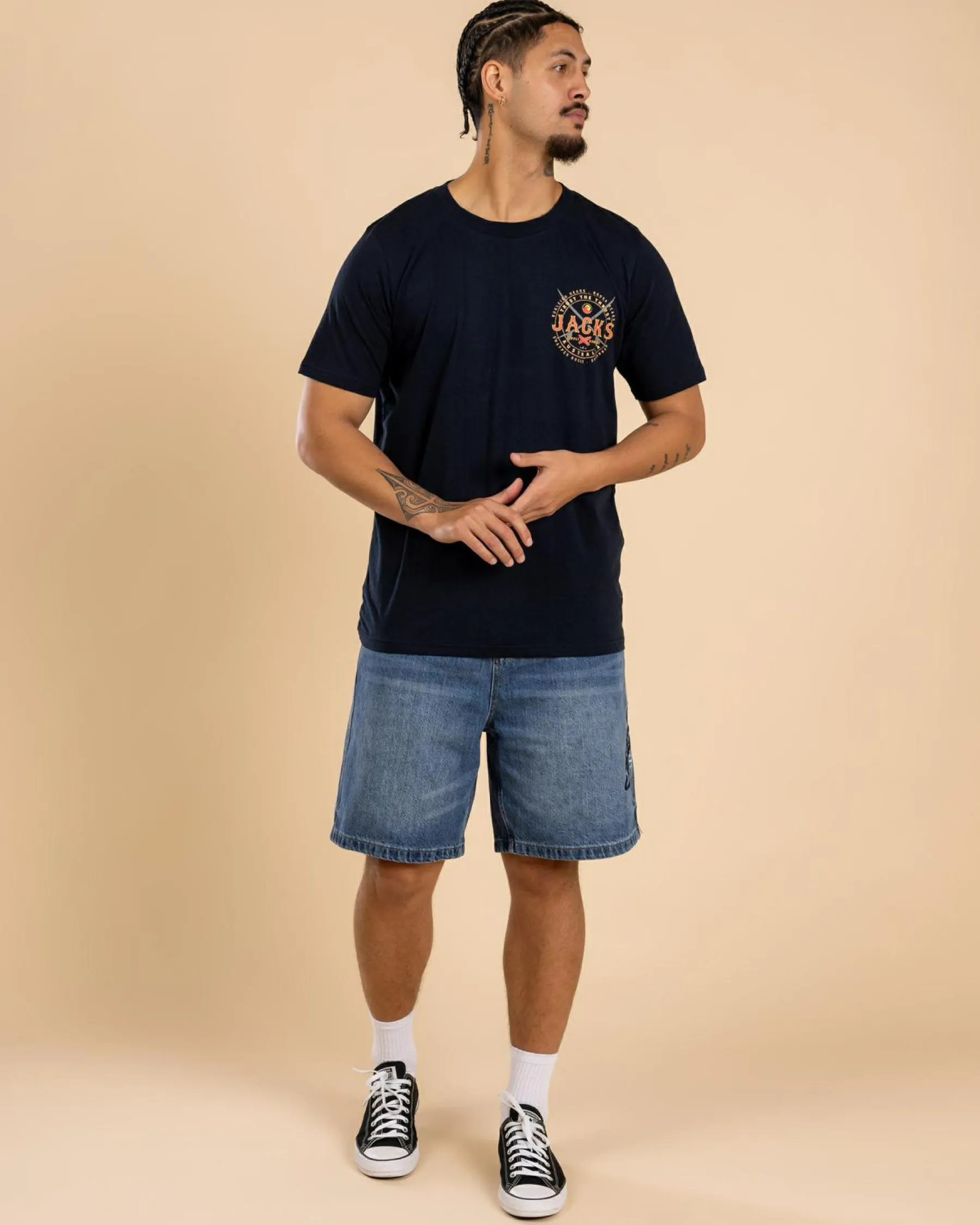 Tops & T-Shirts*Jacks Noosa T-Shirt Navy