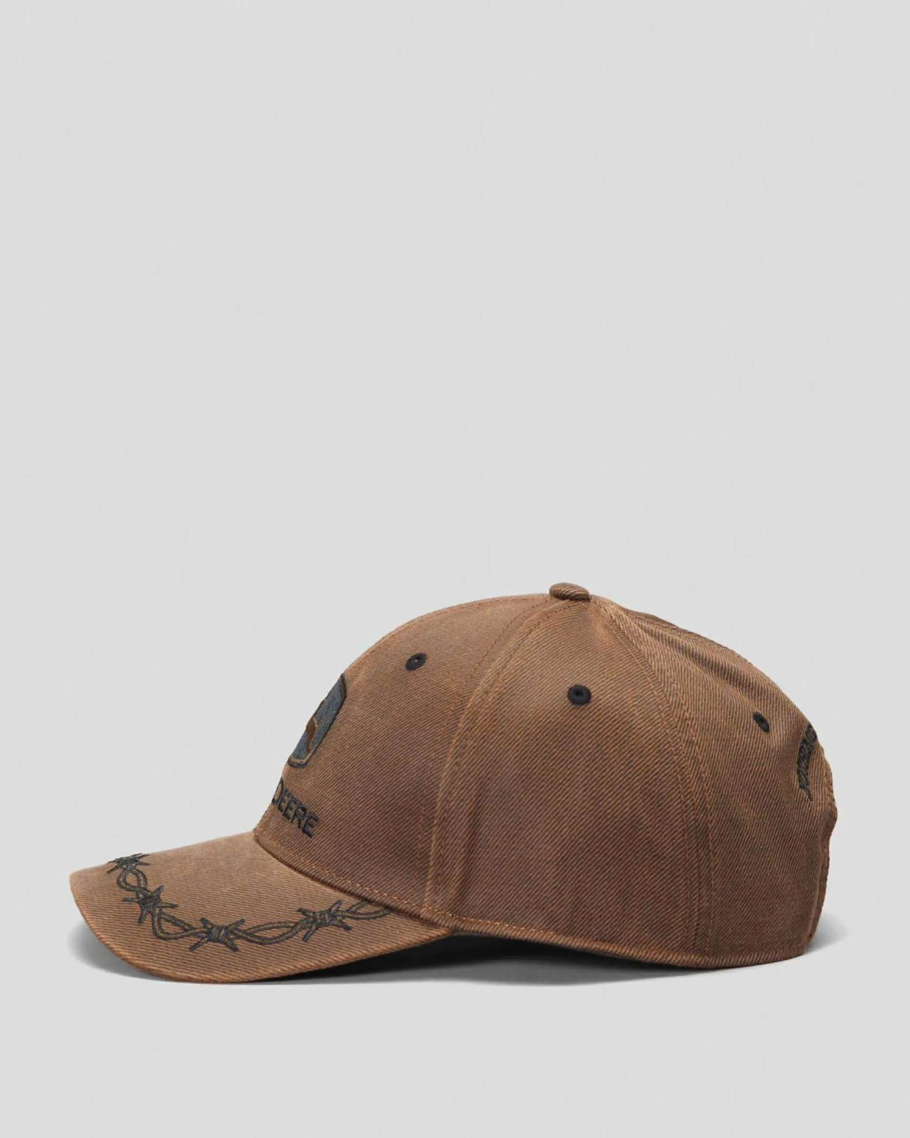 Headwear*John Deere Oilskin Cap Brown